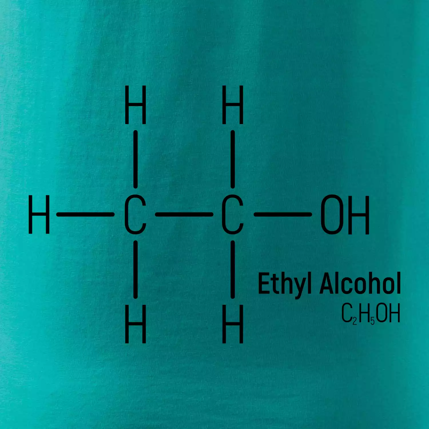 Molekulární struktura Ethanol