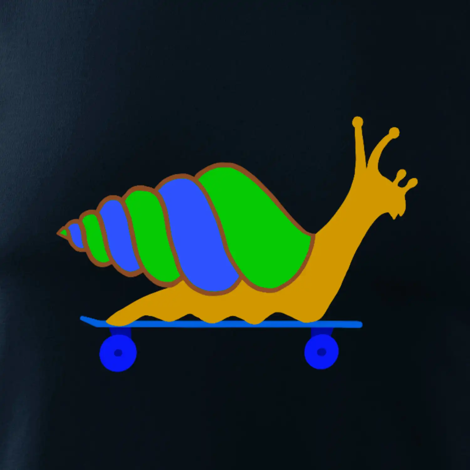 Šnek na skateboardu (Moňas)