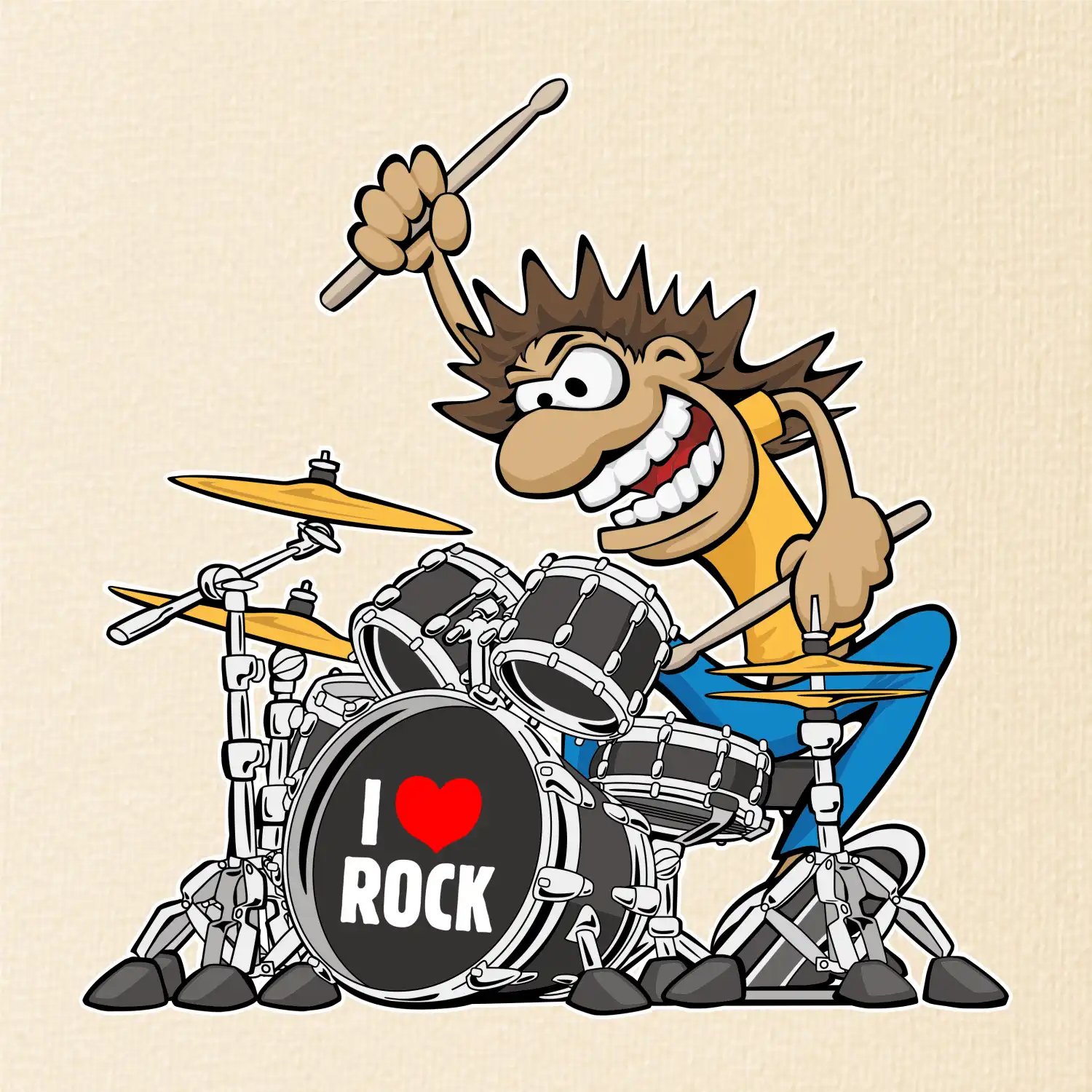 I love rock bubeník