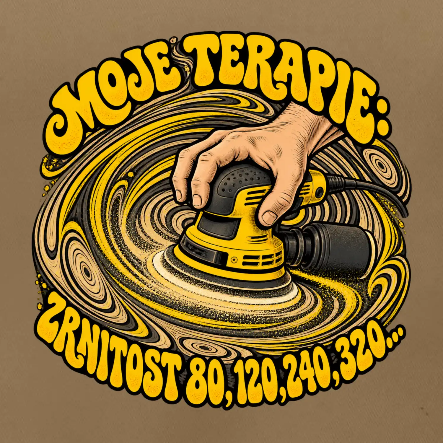 Moje terapie zrnitost 80 120 240 320 - vibrační bruska