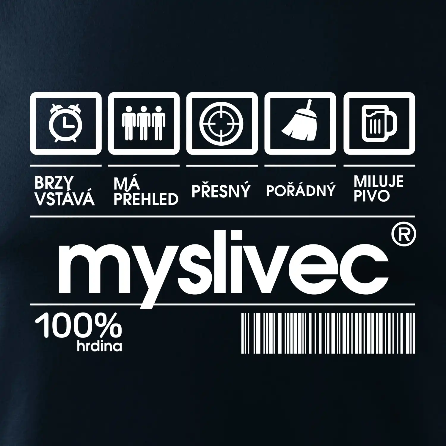 Čárový kód myslivec