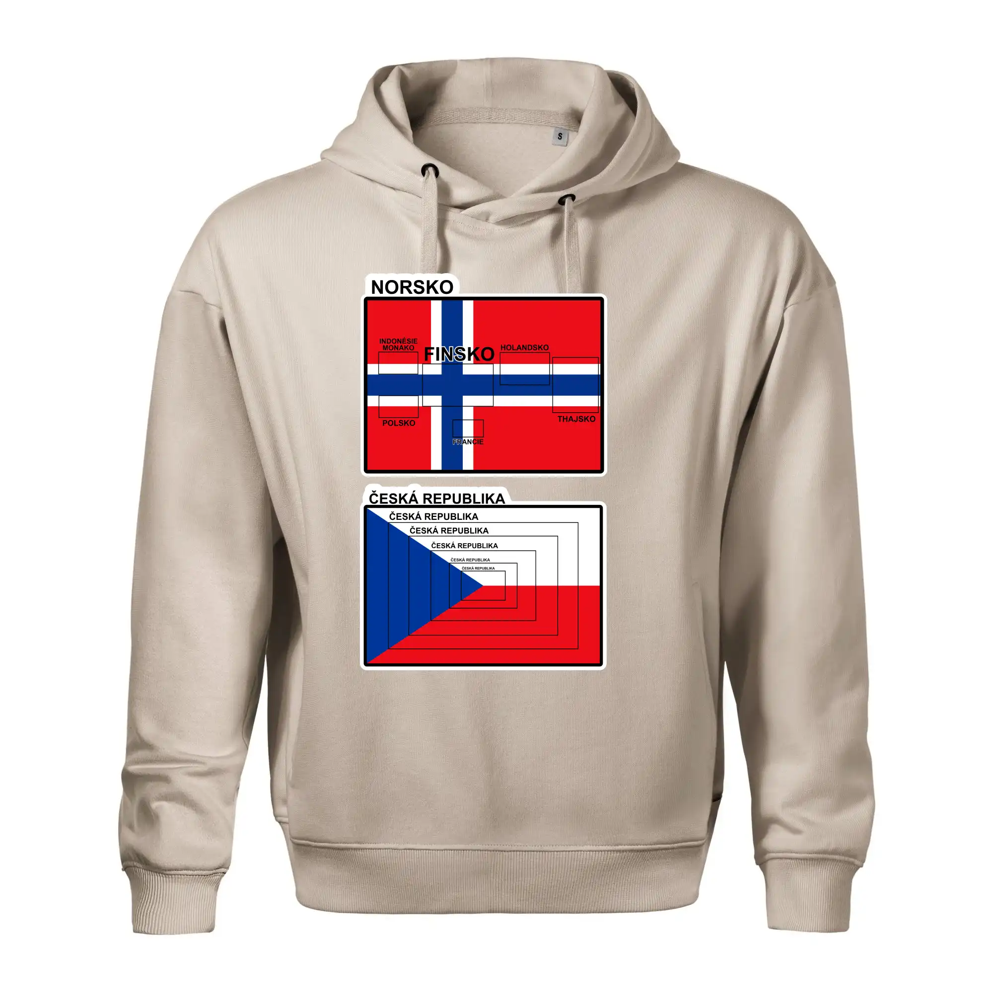 Norská a česká vlajka