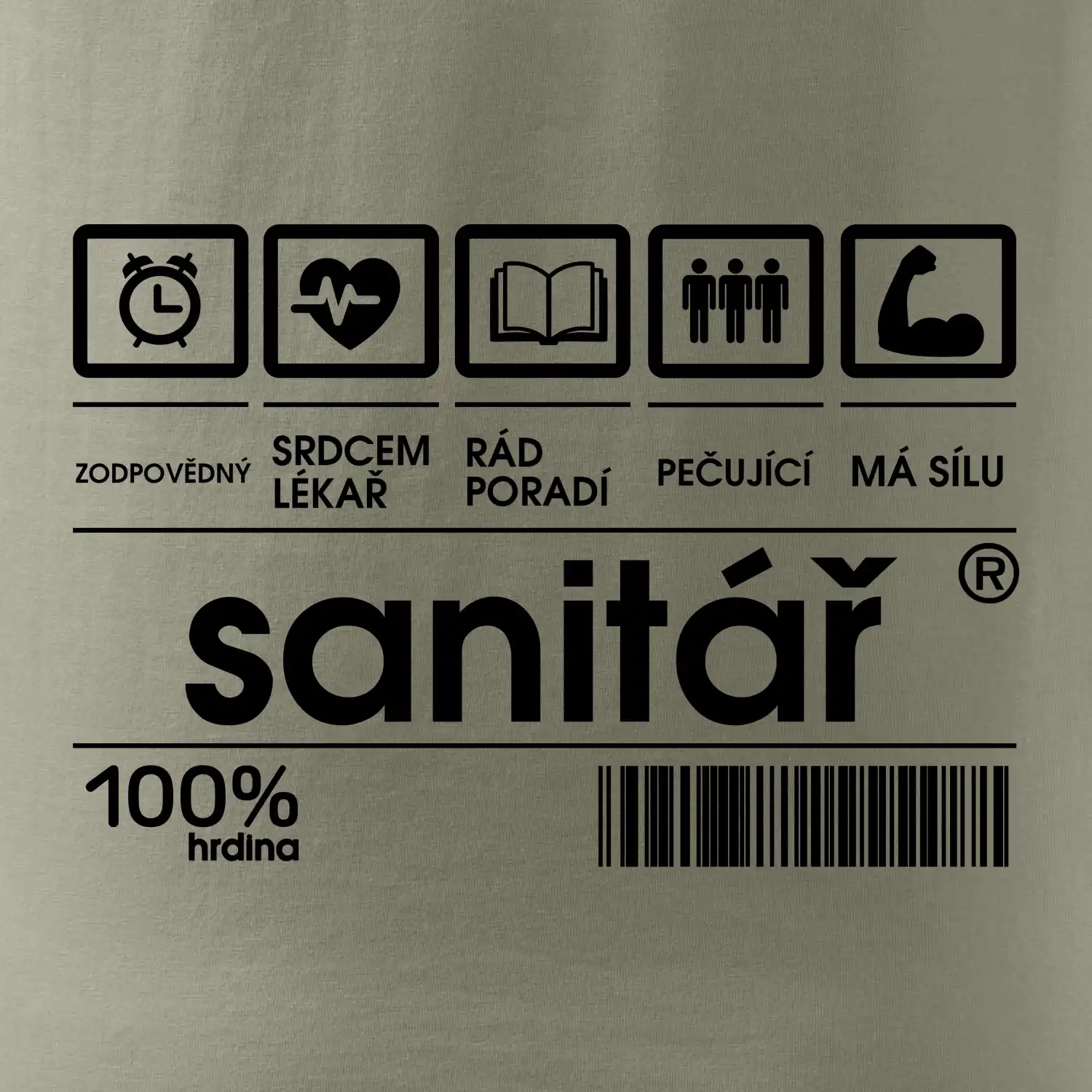 Čárový kód sanitář