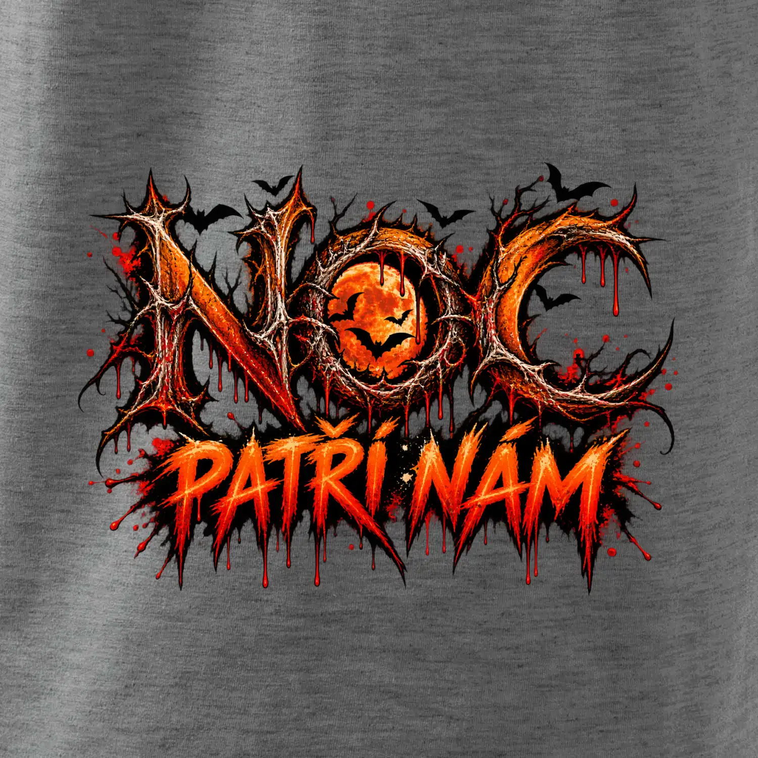 Noc patří nám gotické trnité písmo