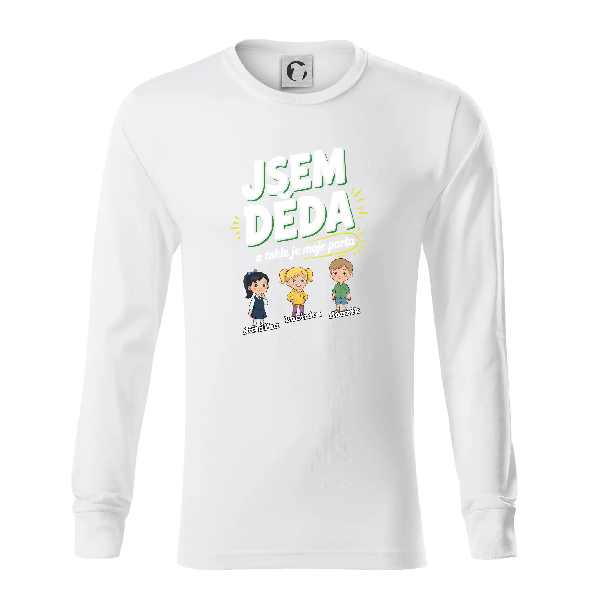 Děda a jeho parta (obrázky a jména vnuků)