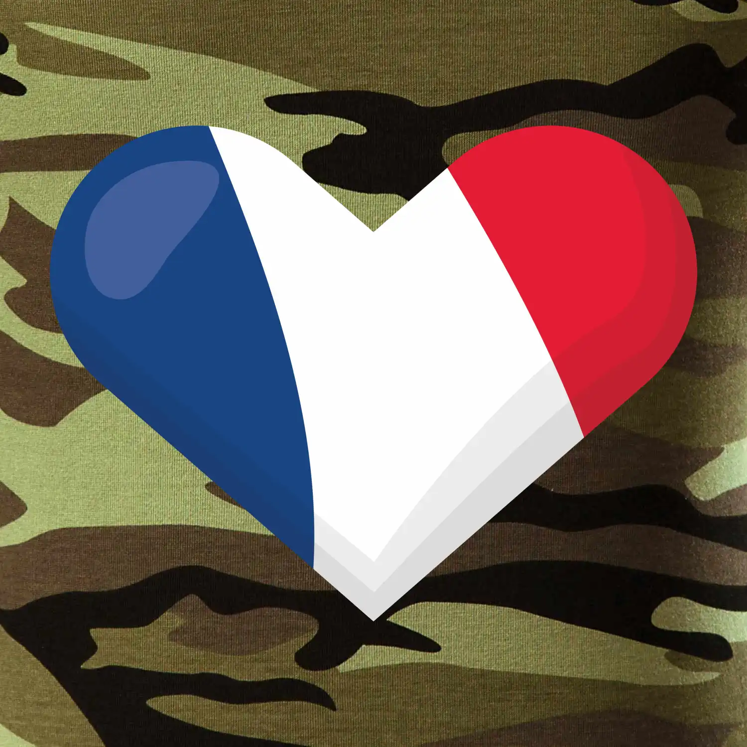 Francouzská vlajka srdce