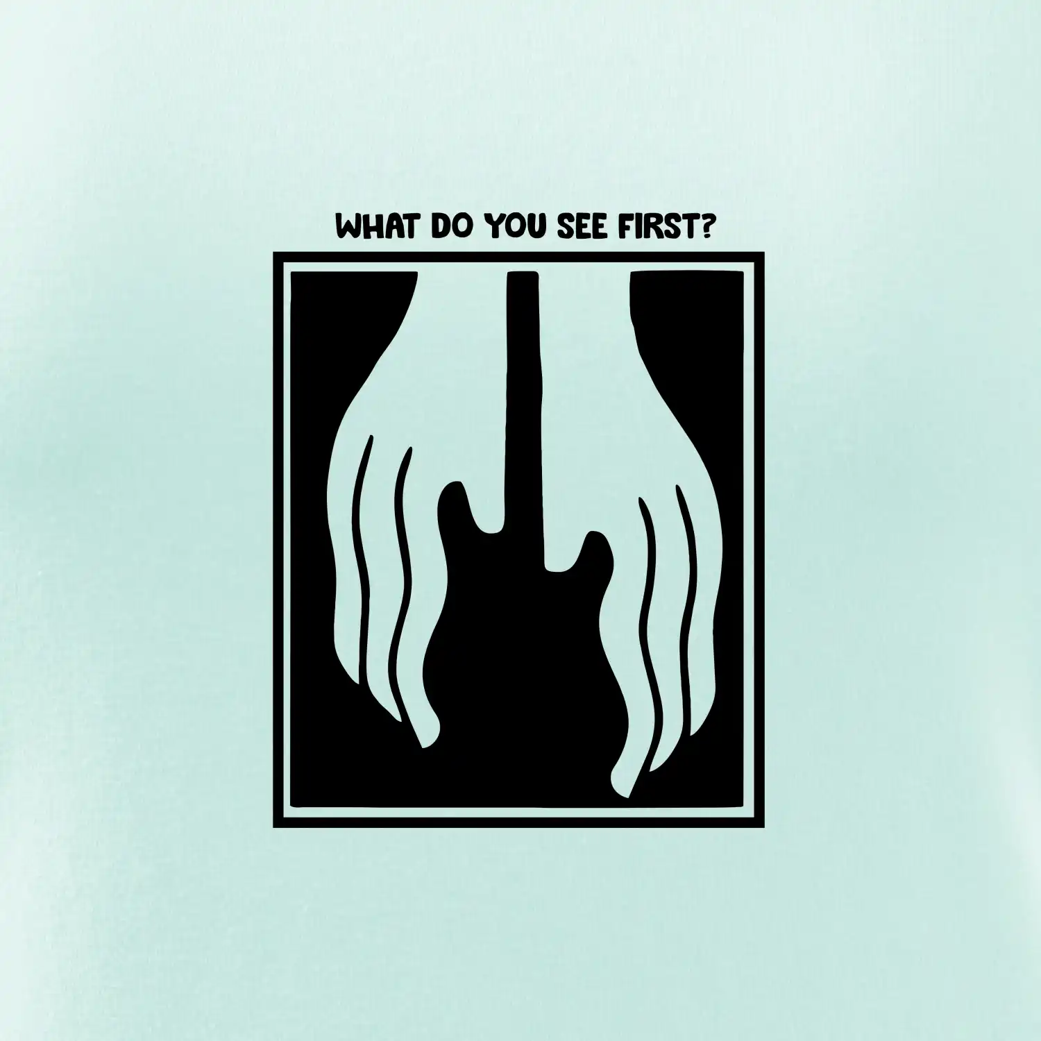 What do you see first? Kytara - Ruce