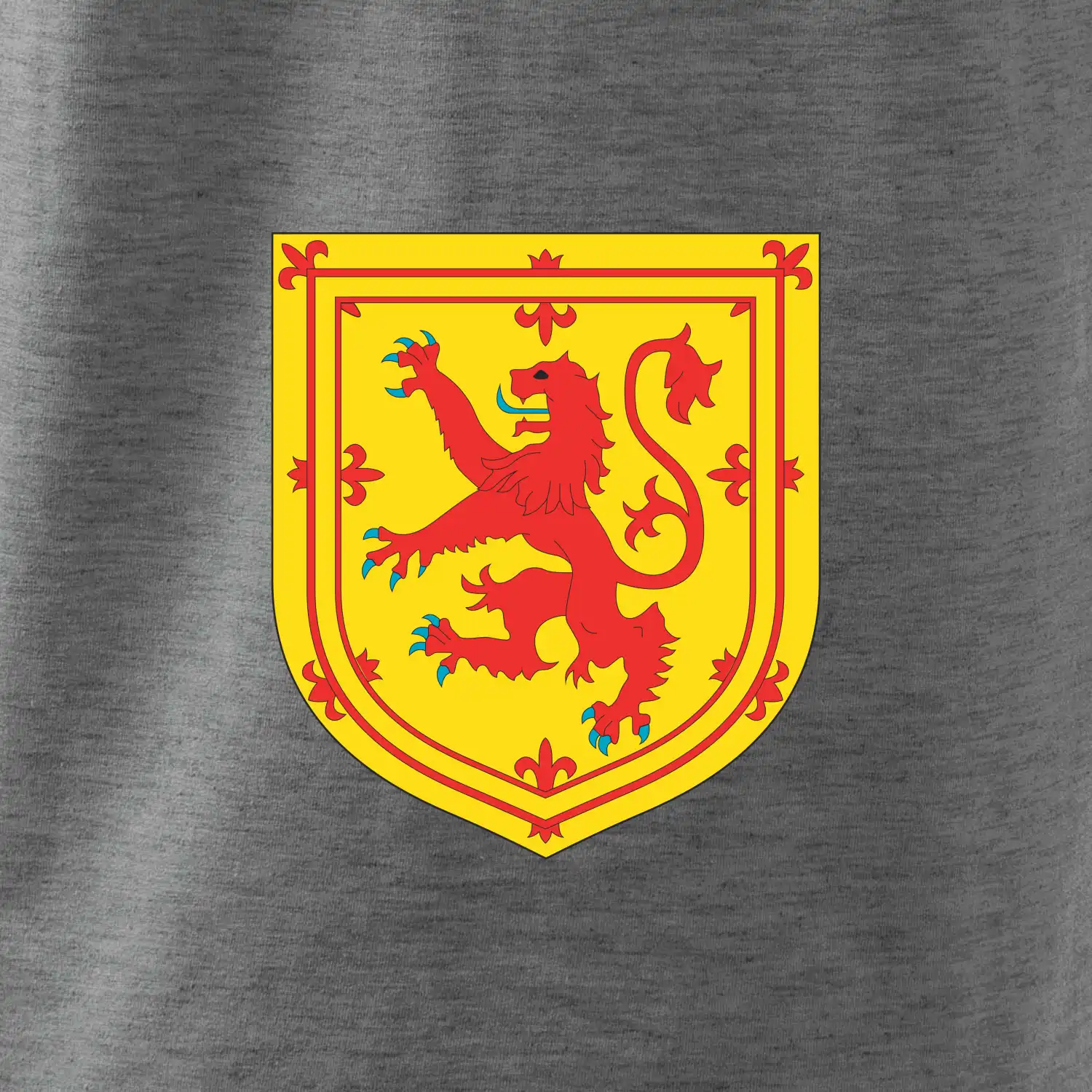 Skotský lev na hrudi