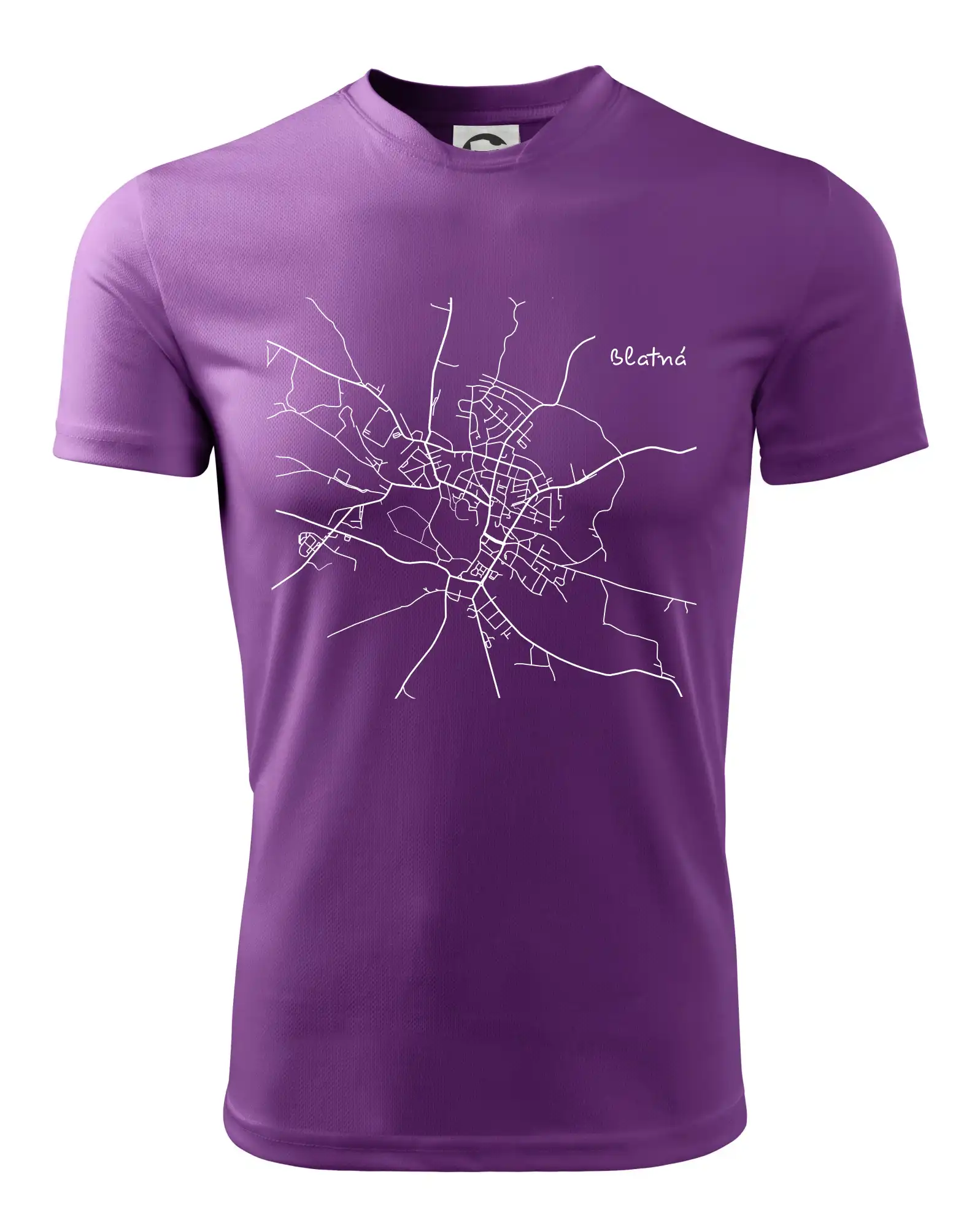 Černobílá mapa Blatná