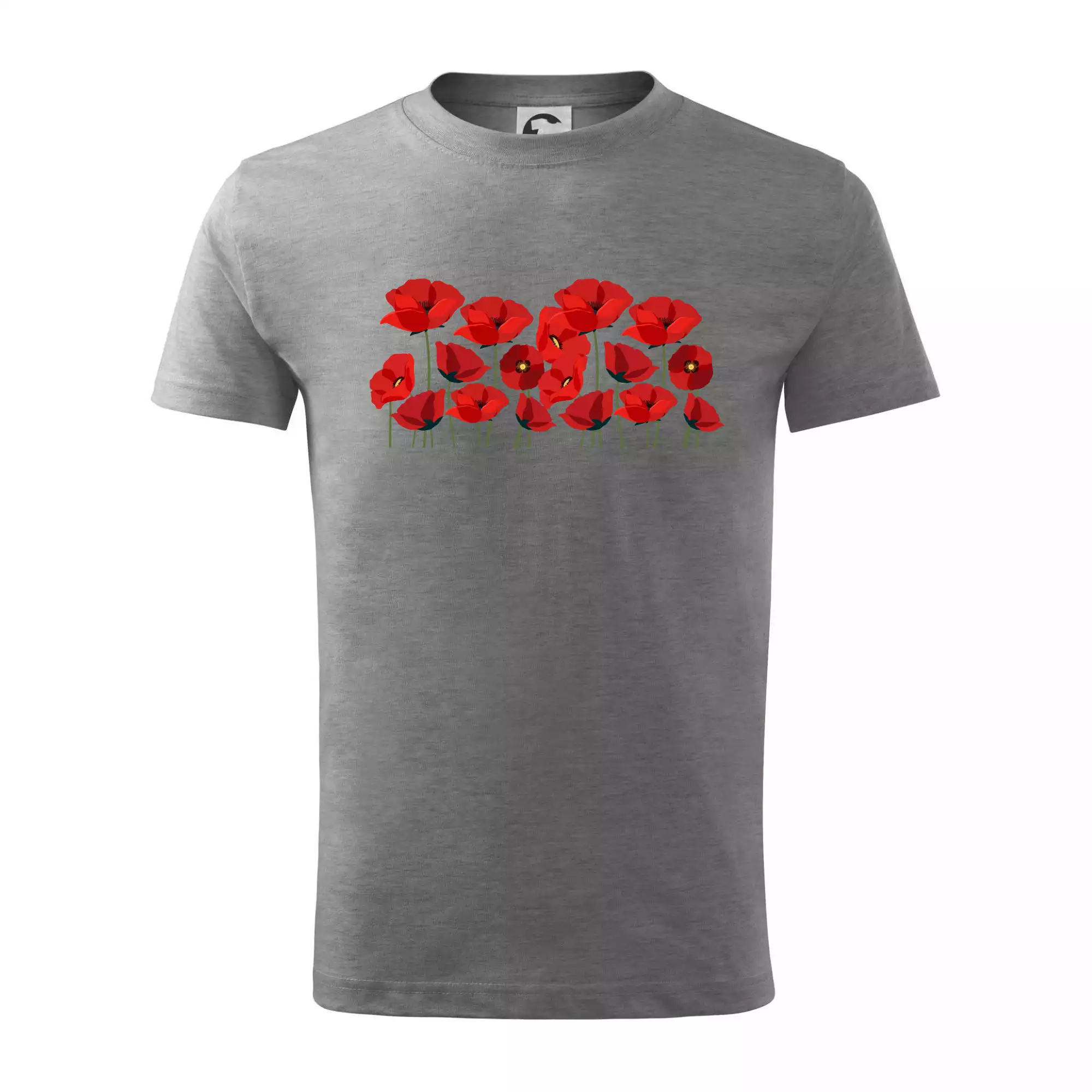 Vlčí mák v řadě