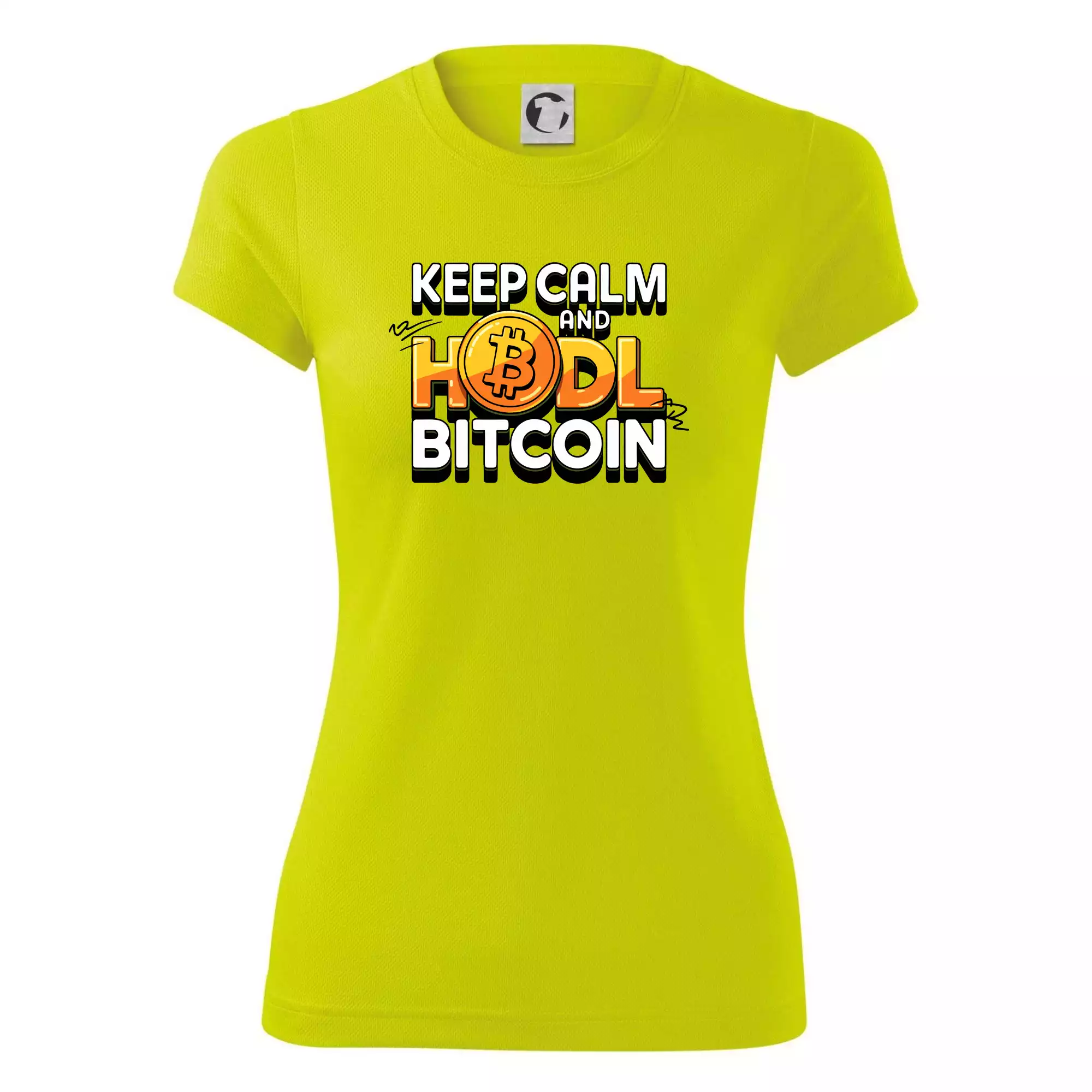 3D nápis Keep Calm and HODL Bitcoin