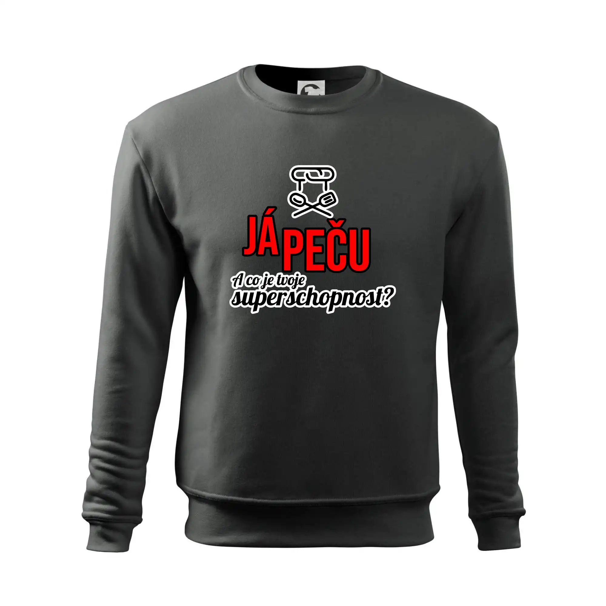 Já peču - tvoje superschopnost? rovný nápis