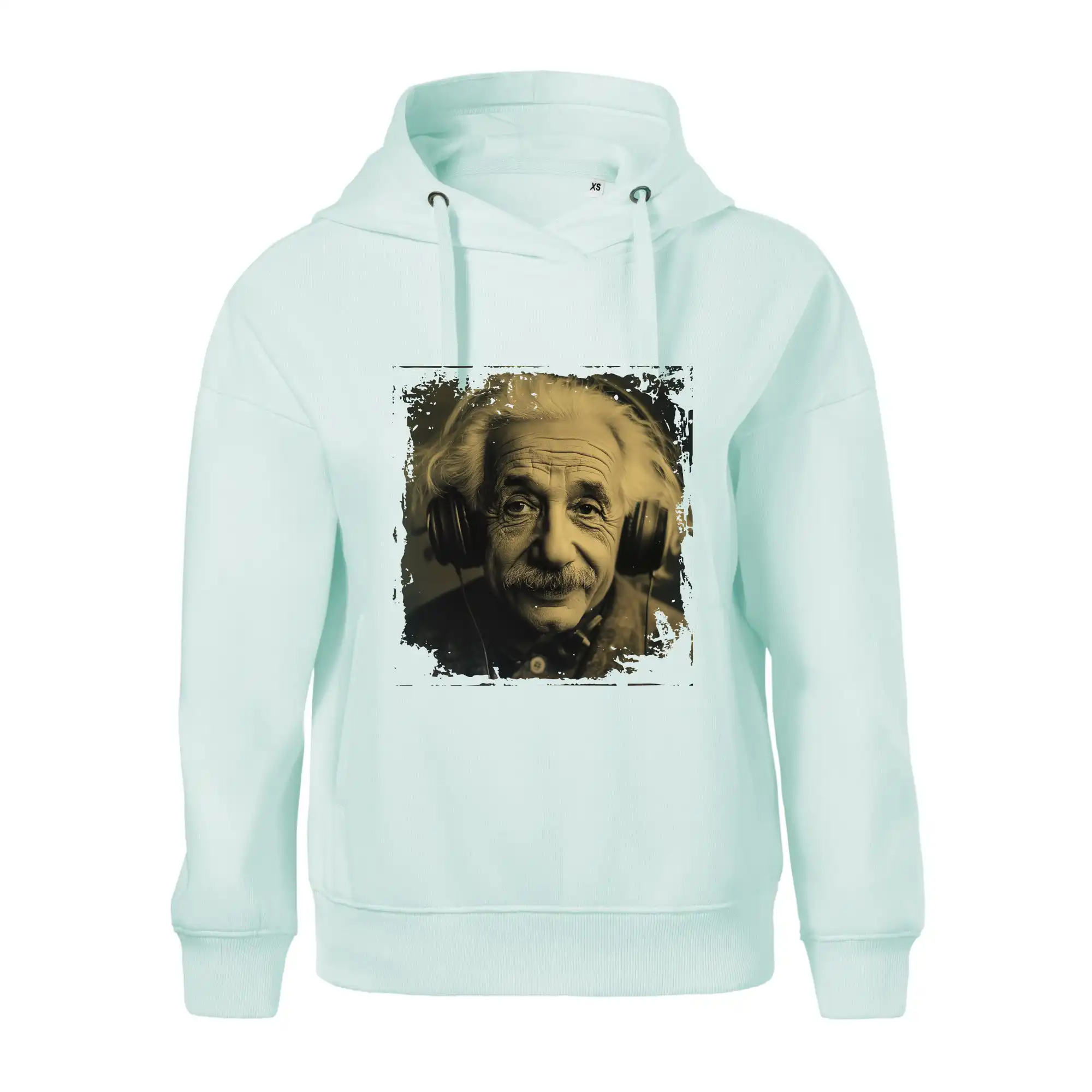 Albert se sluchátky