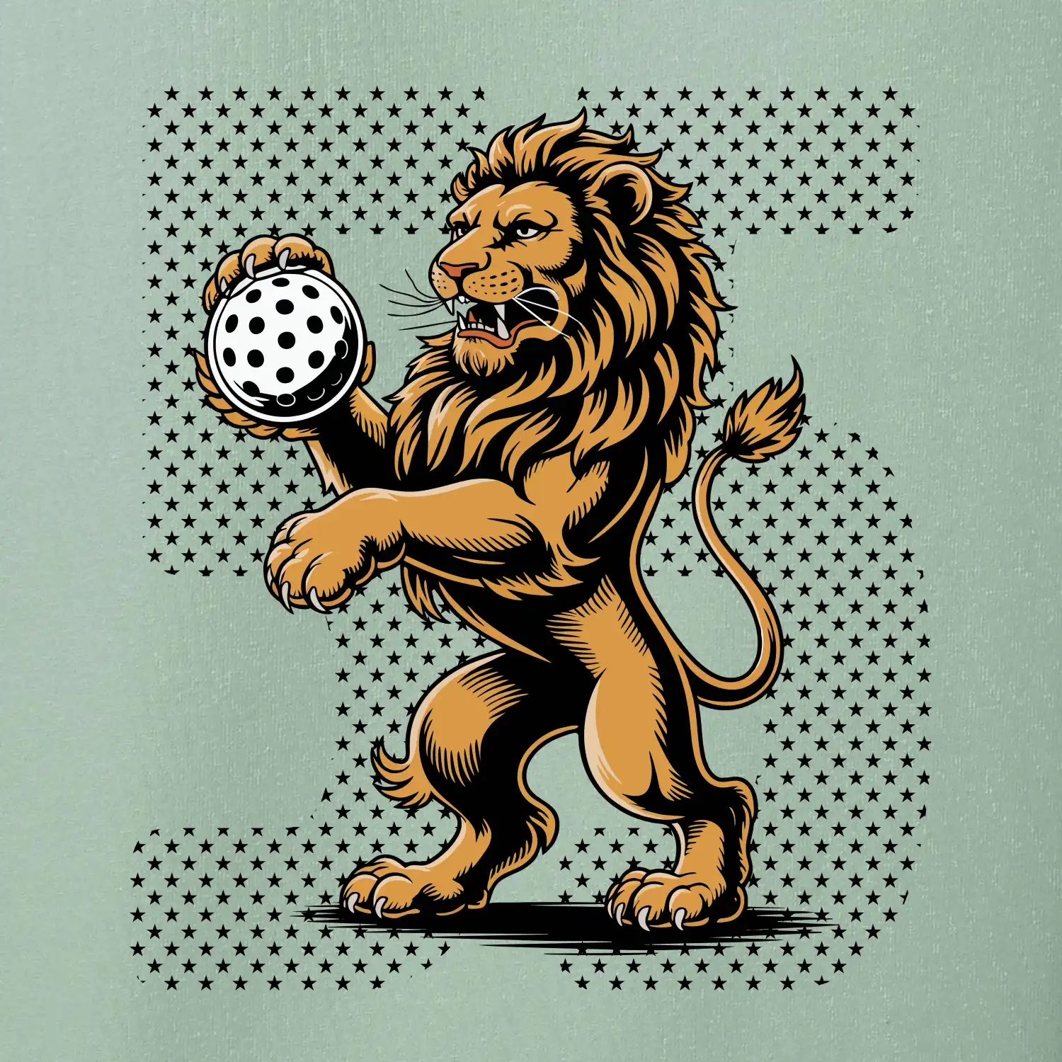 Floorball lev stojící a číslo