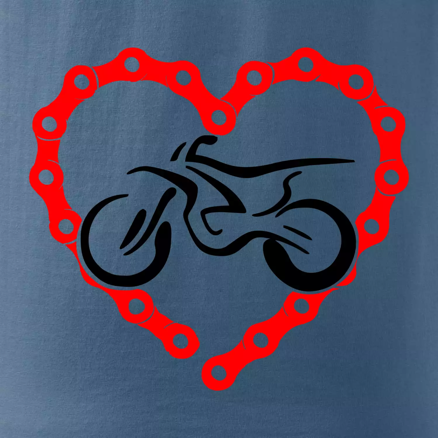 Moto srdce řetěz - enduro