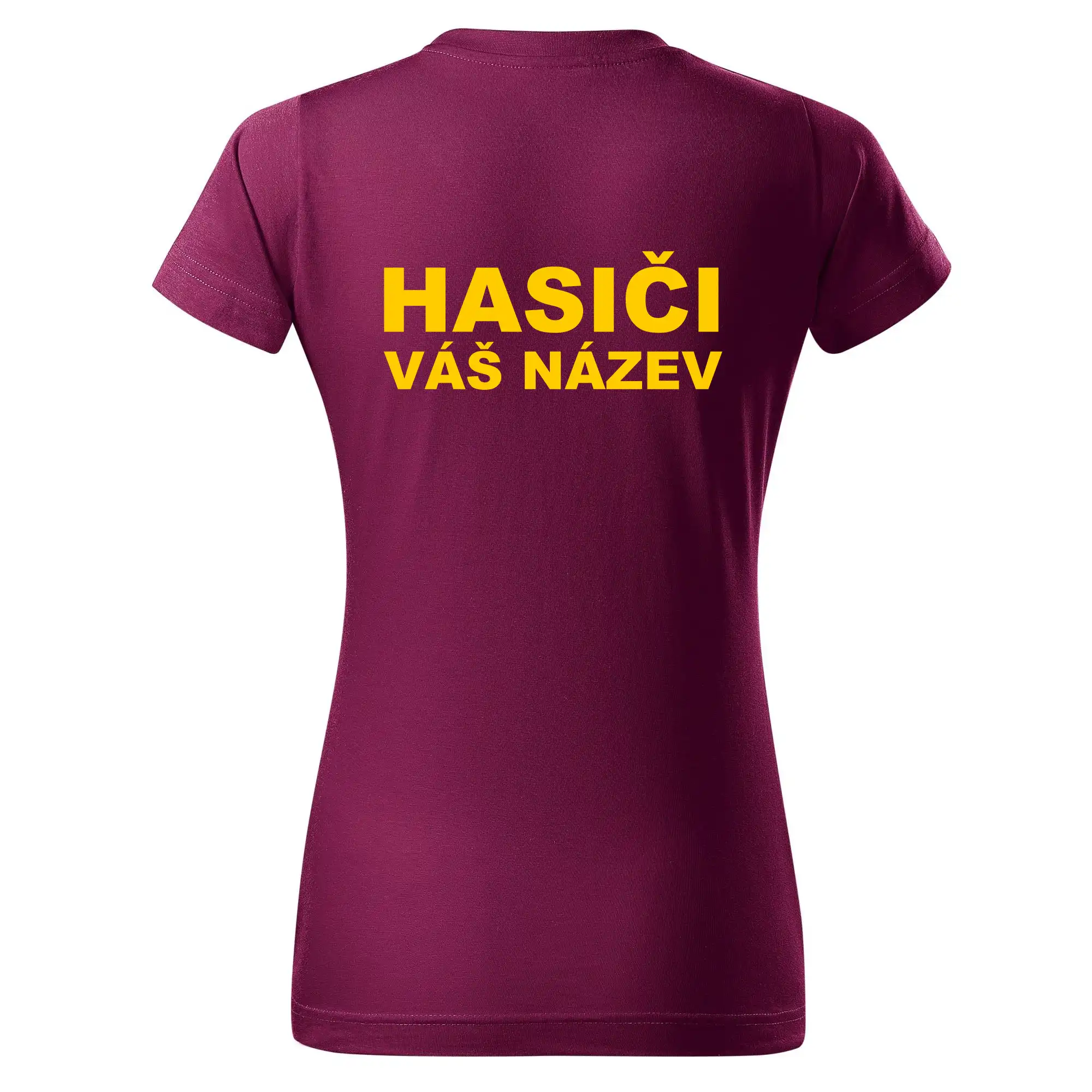 Hasiči - žlutý nápis - váš název sboru