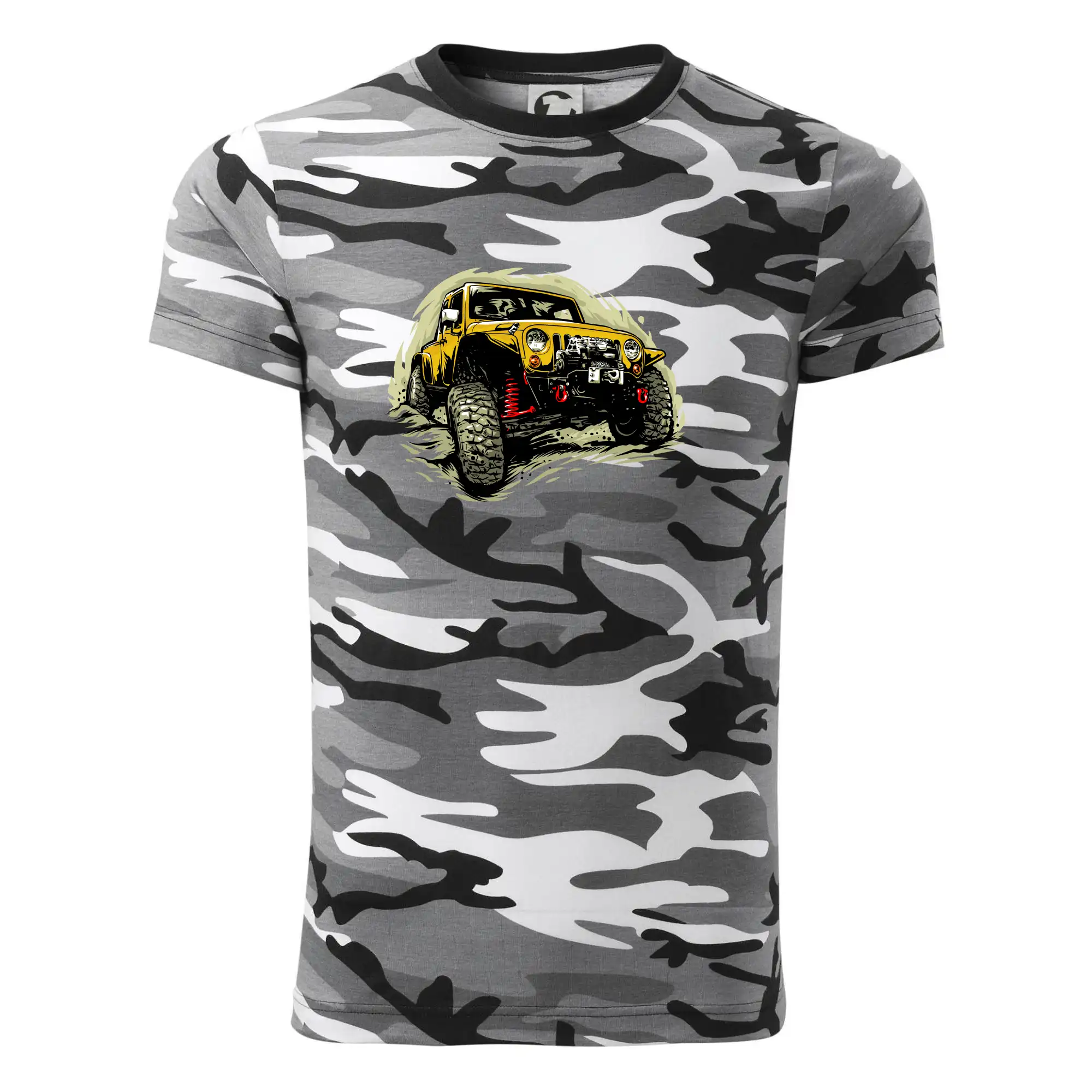 Žlutý offroad s navijákem
