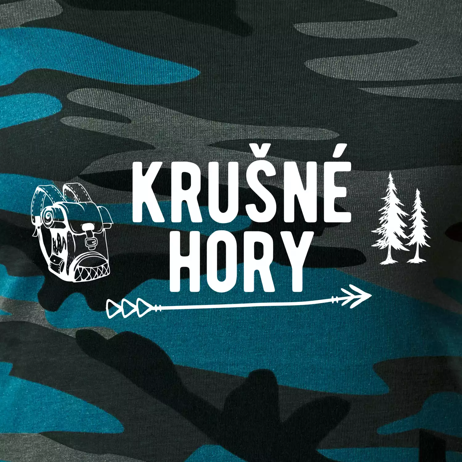 Krušné hory nápis