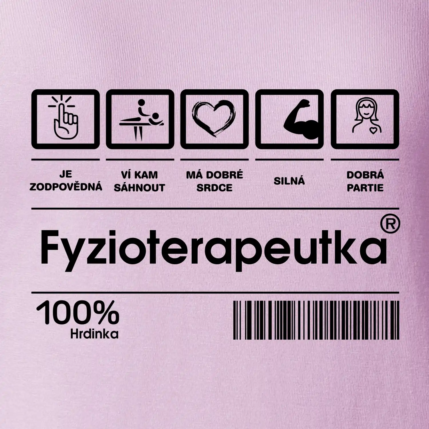 Čárový kód - Fyzioterapeutka