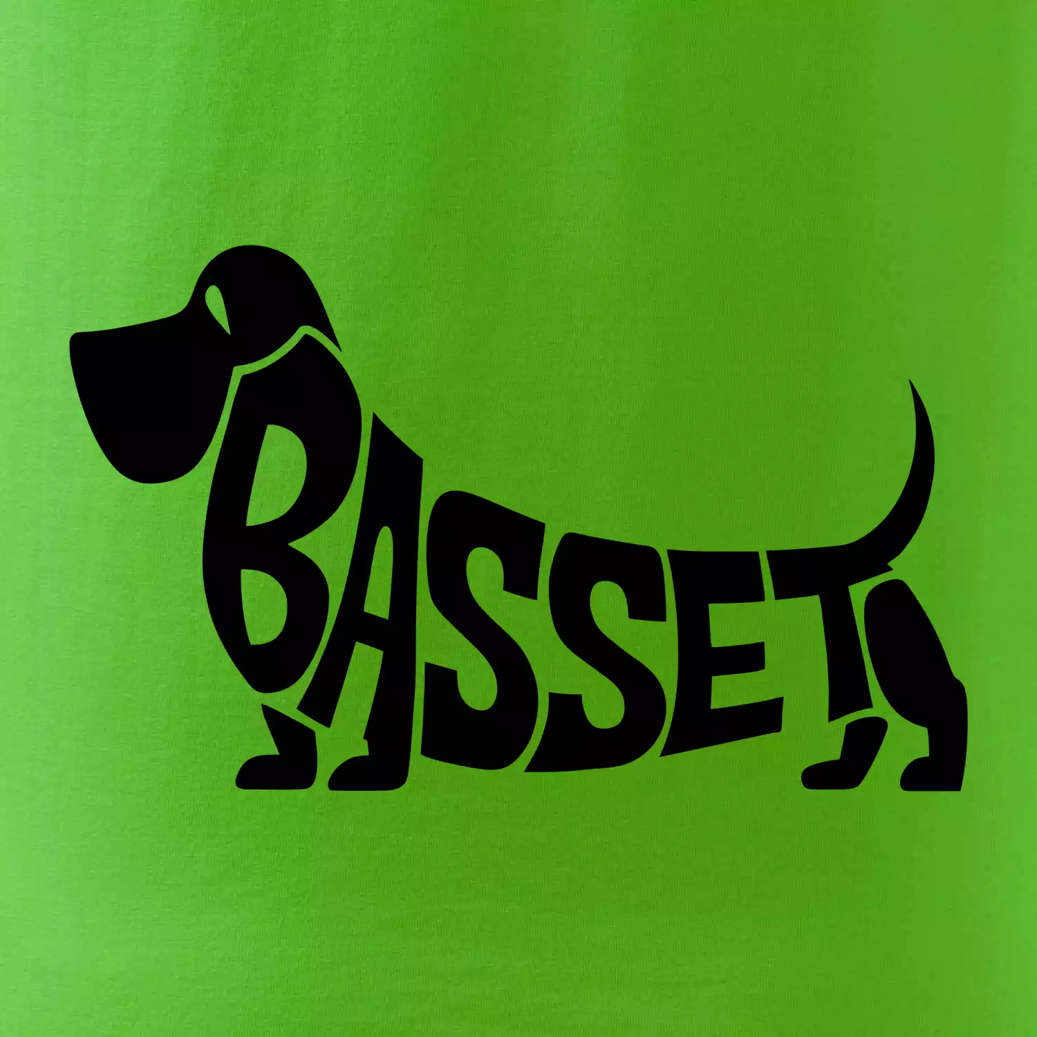 Basset nápis v těle