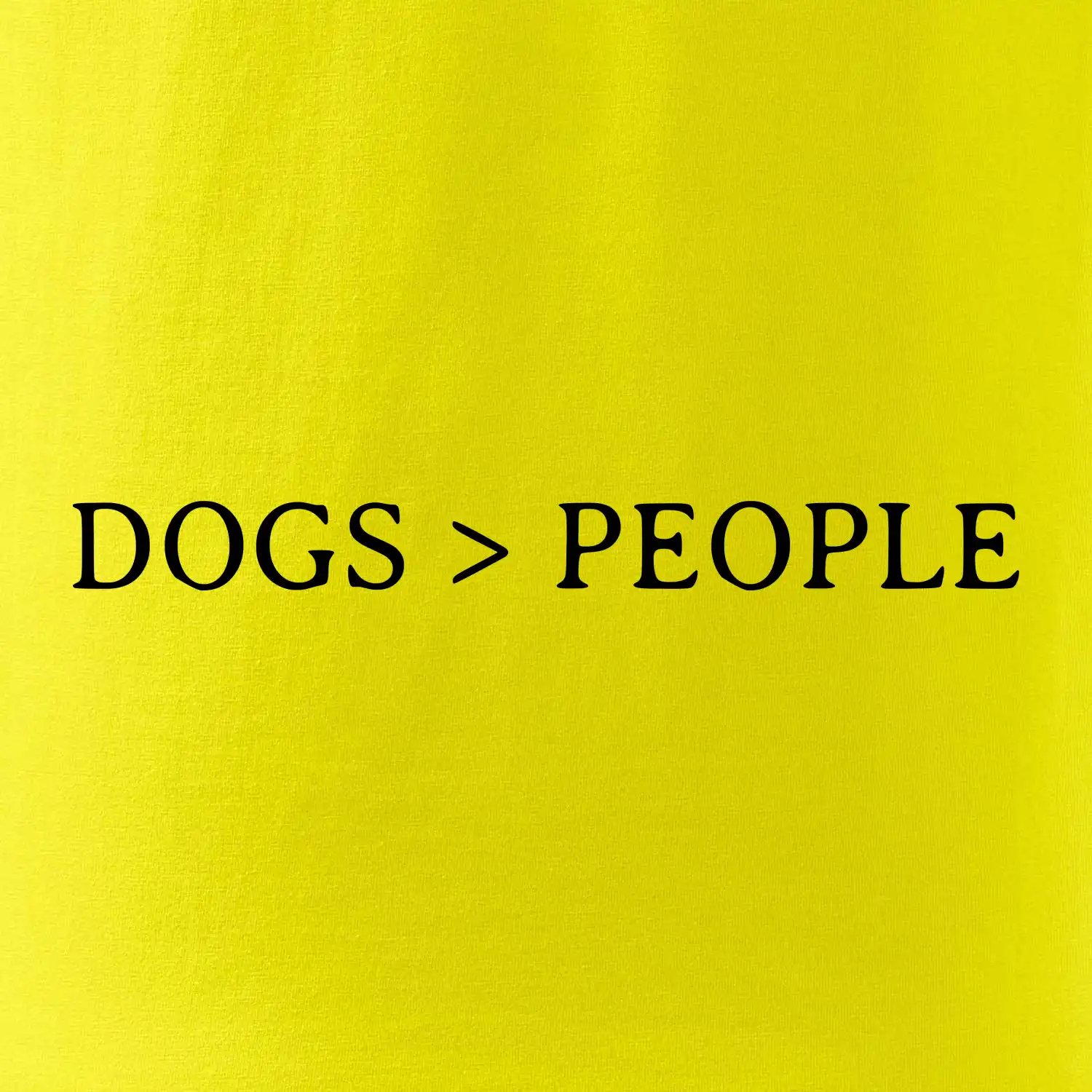Dogs > People