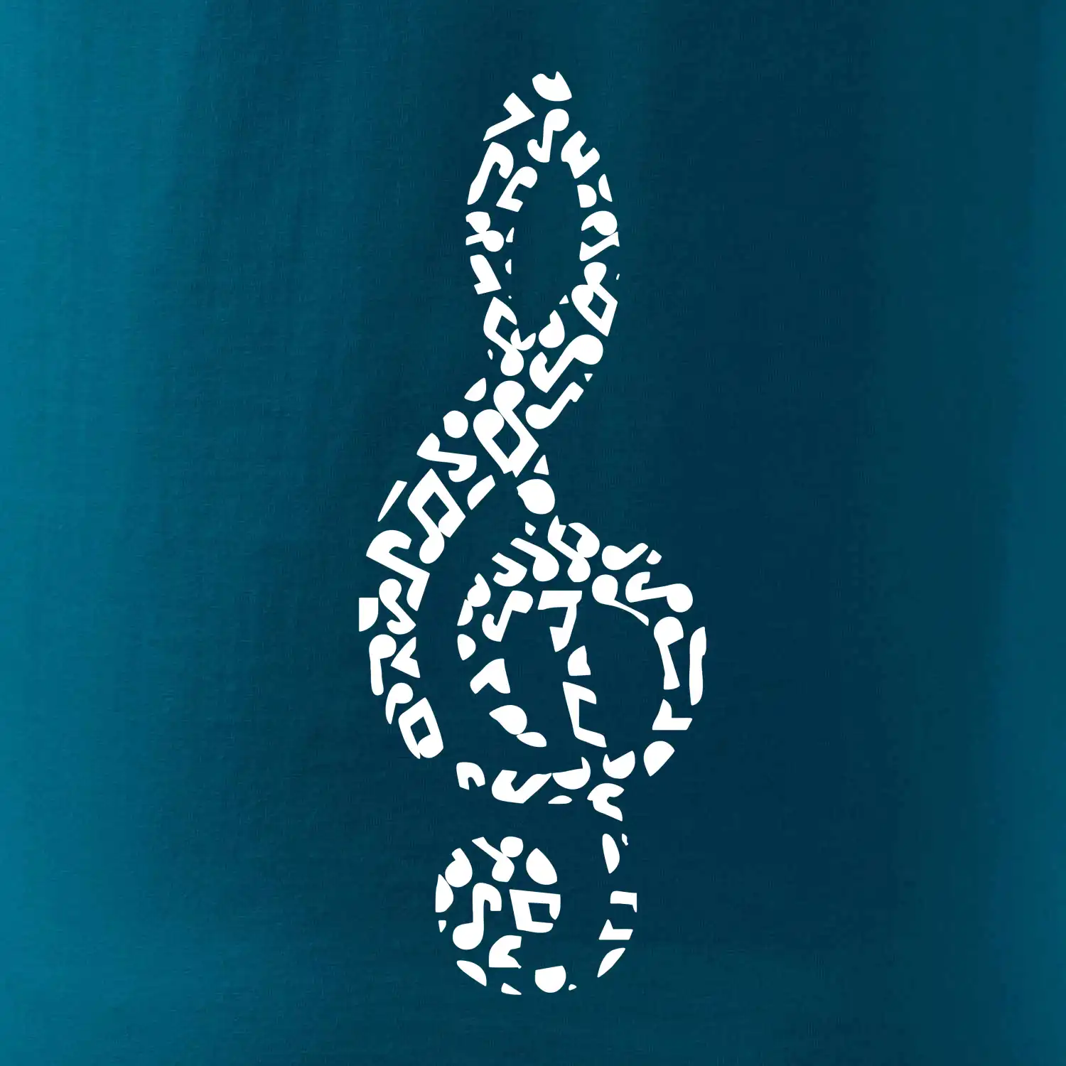 Houslový klíč z not