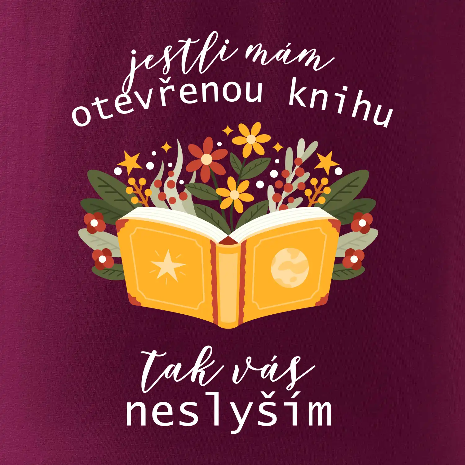 Jestli mám otevřenou knihu, tak vás neslyším