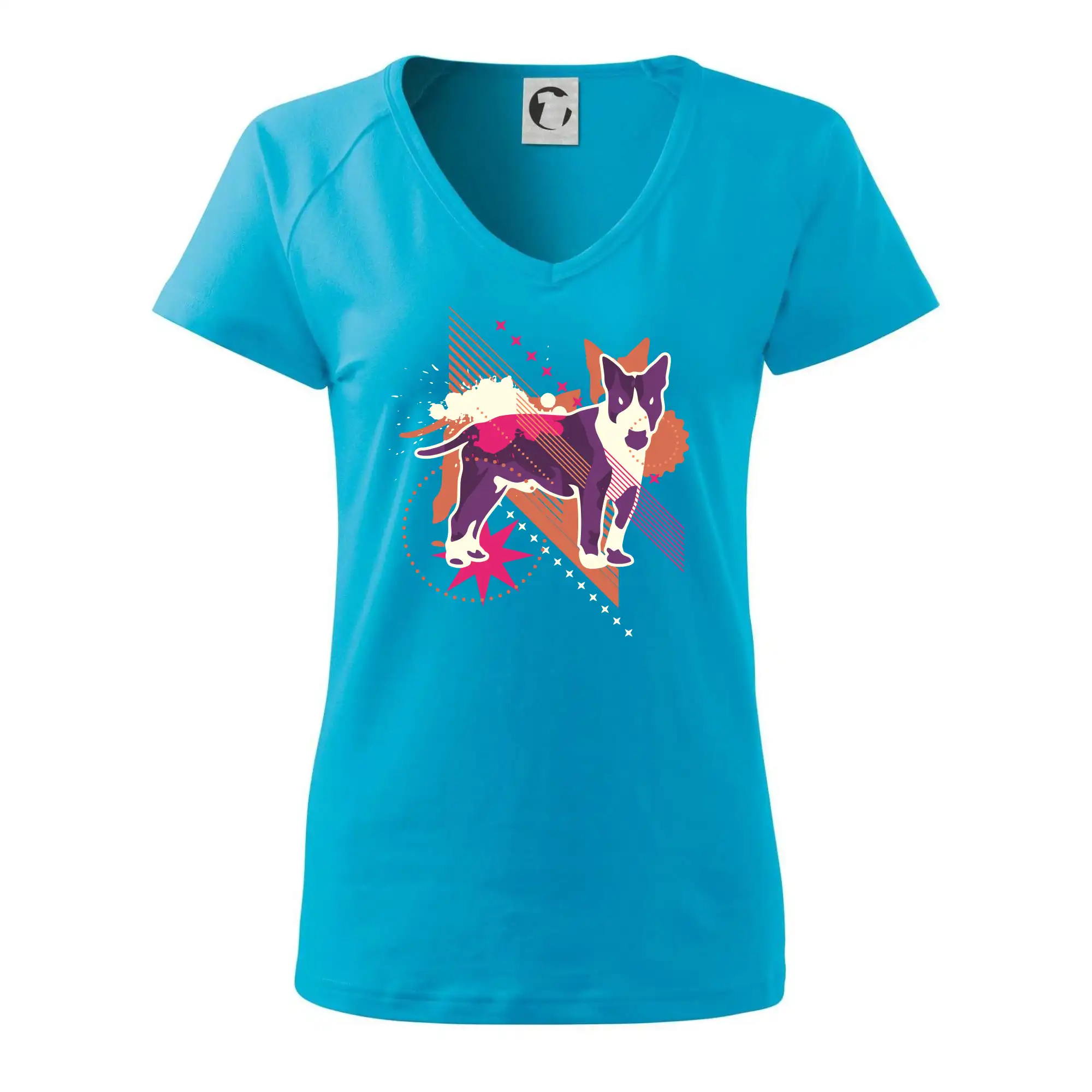 Pes abstrakce fialový