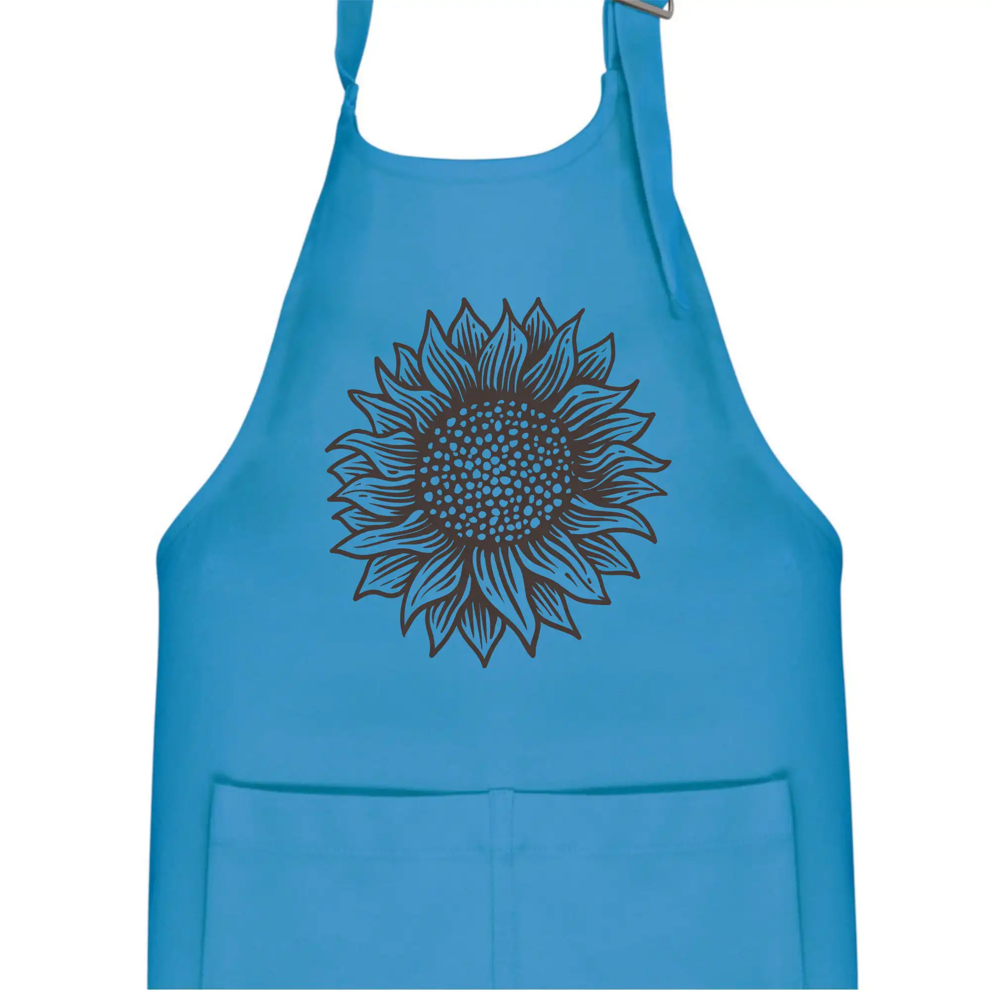 Slunečnice kreslená černobílá