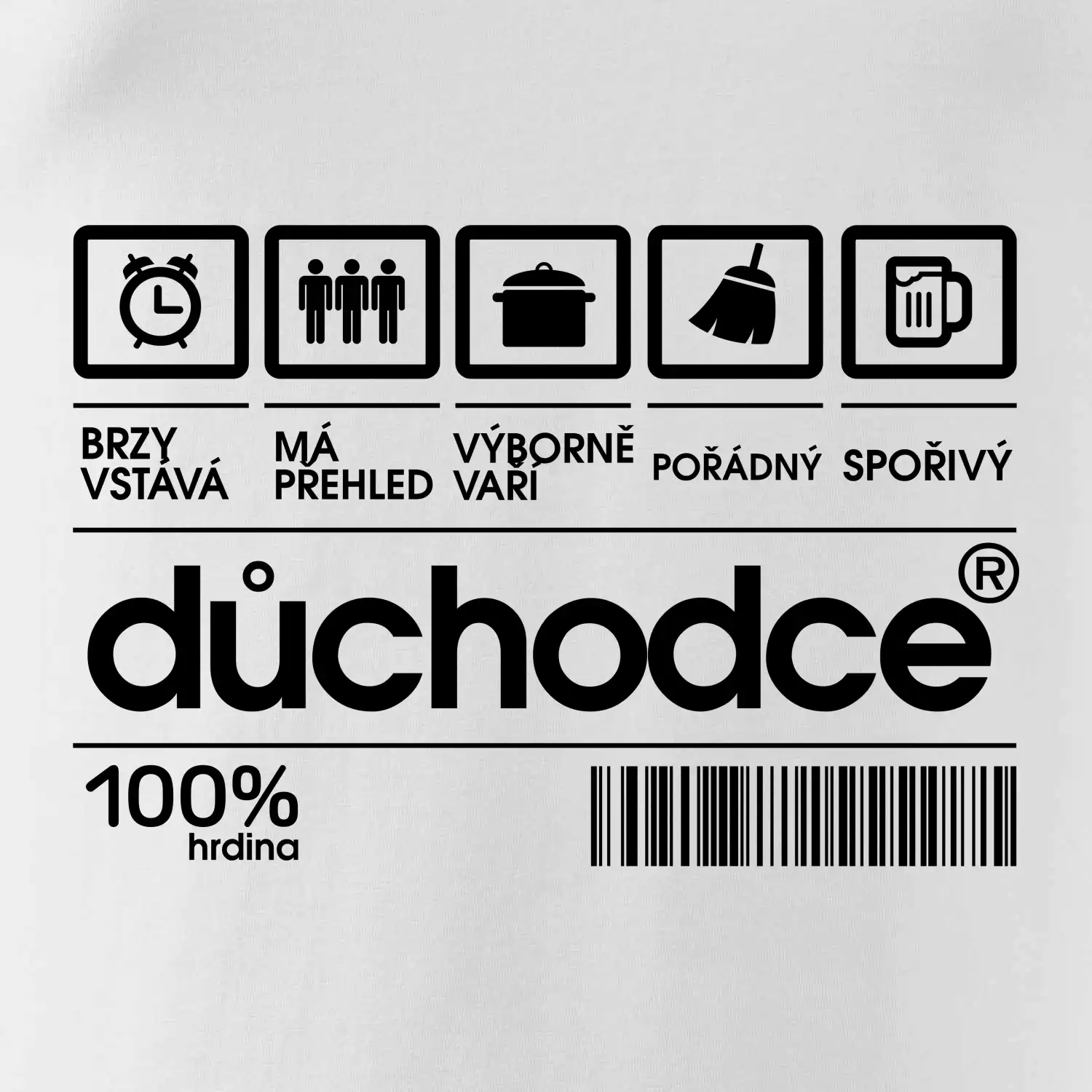 Čárový kód důchodce