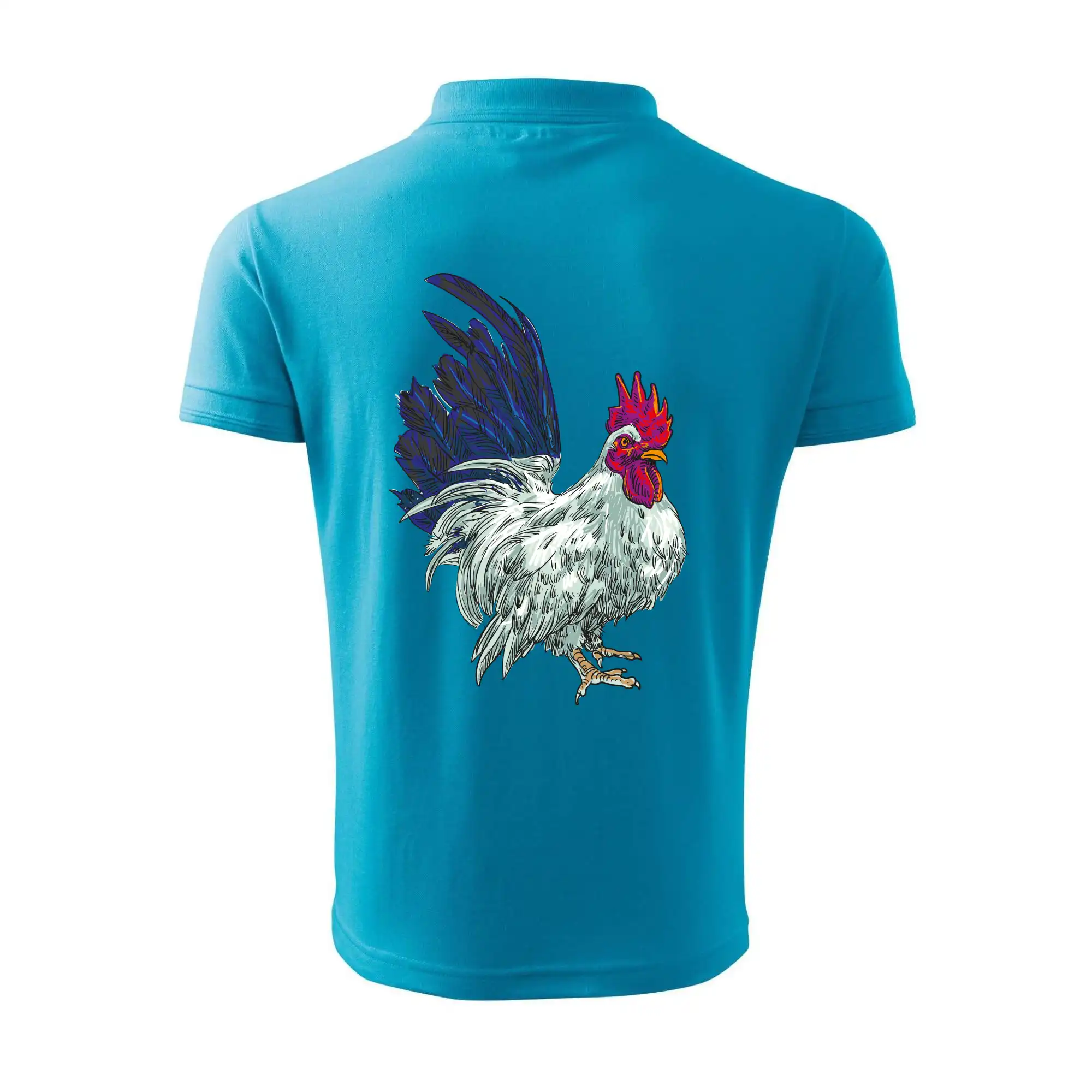 Kohout kreslený bílý