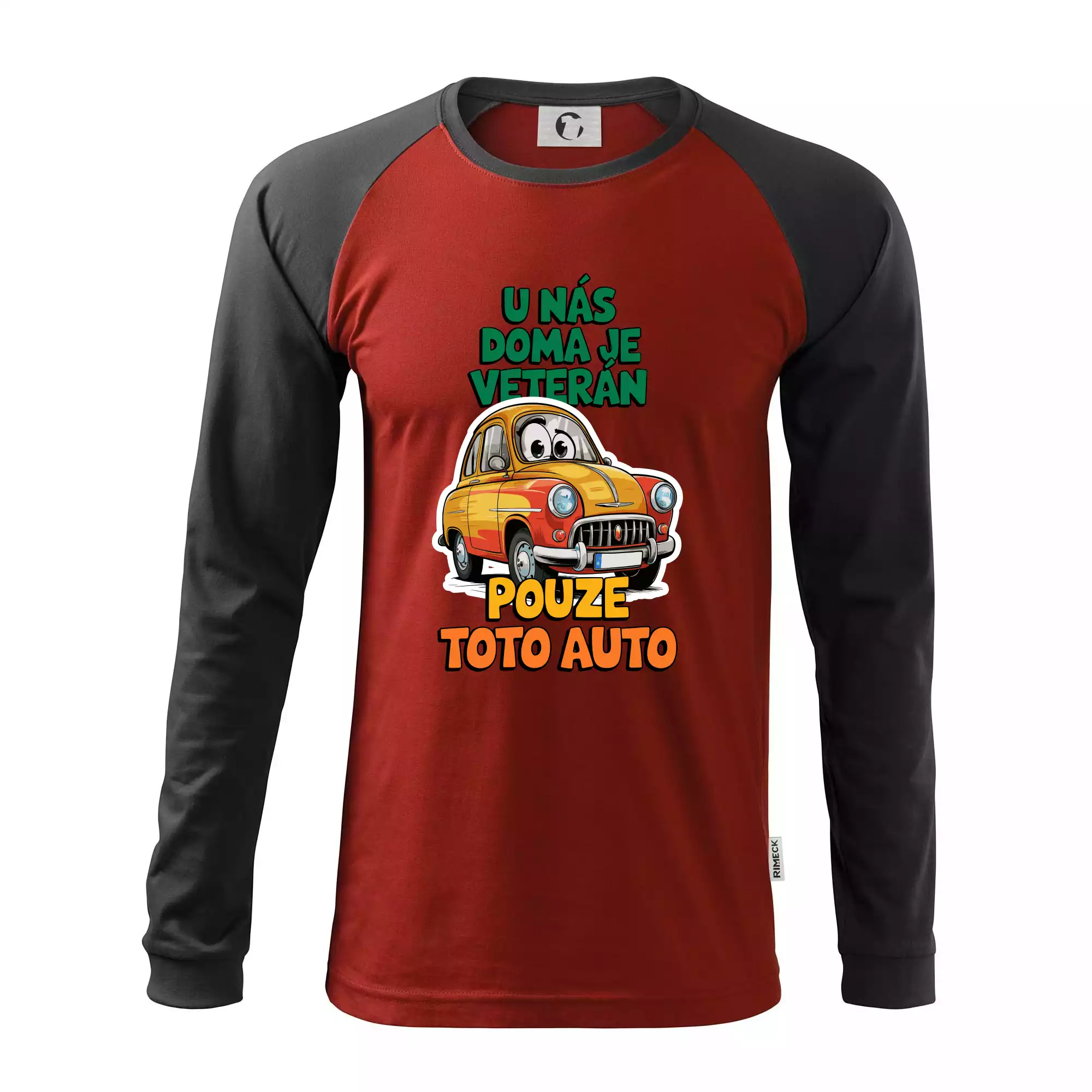 U nás doma je veterán pouze toto auto barevný nápis