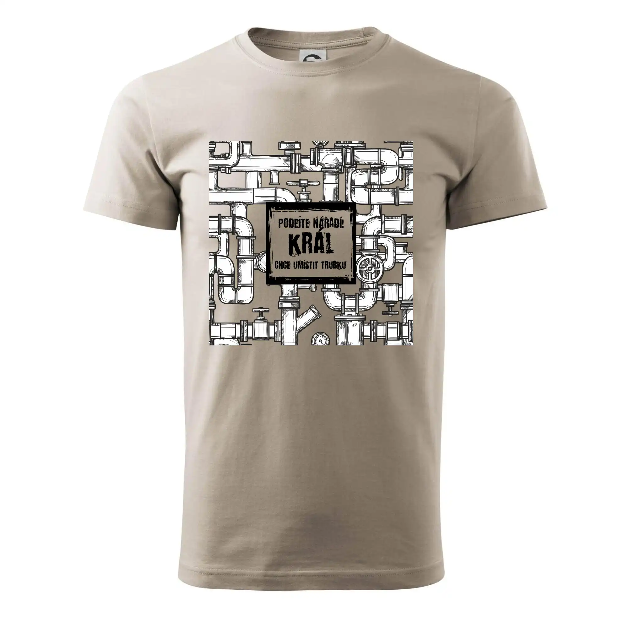 Podejte nářadí, král chce umístit trubku