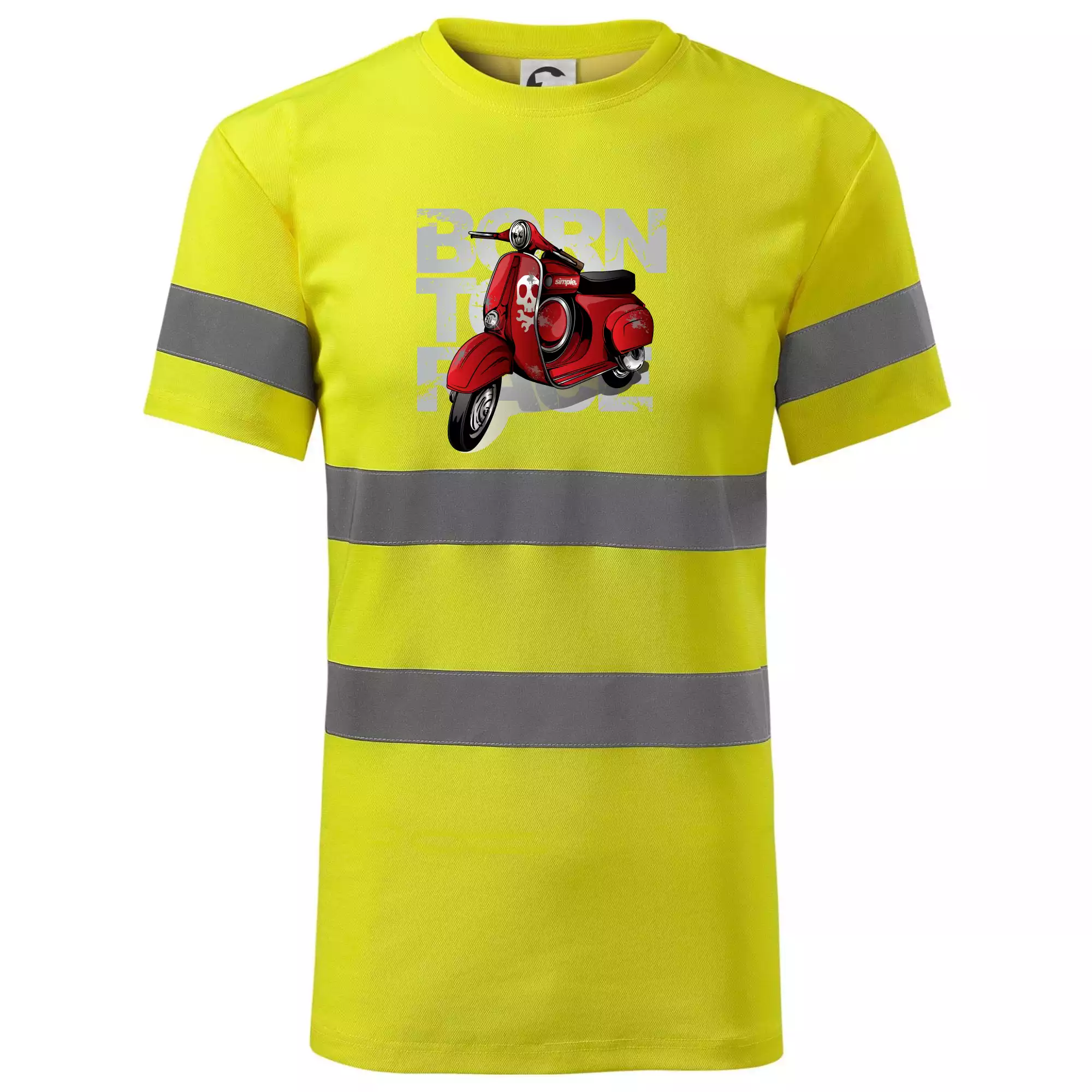 Scooter born to ride red