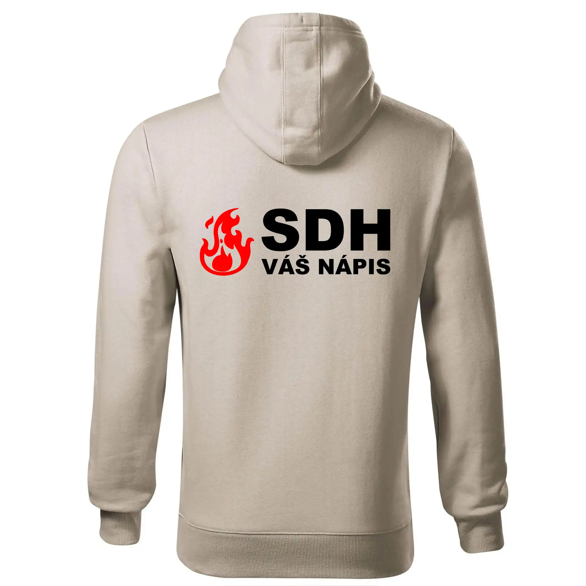 SDH nápis (oheň, název sboru - vlastní nápis)