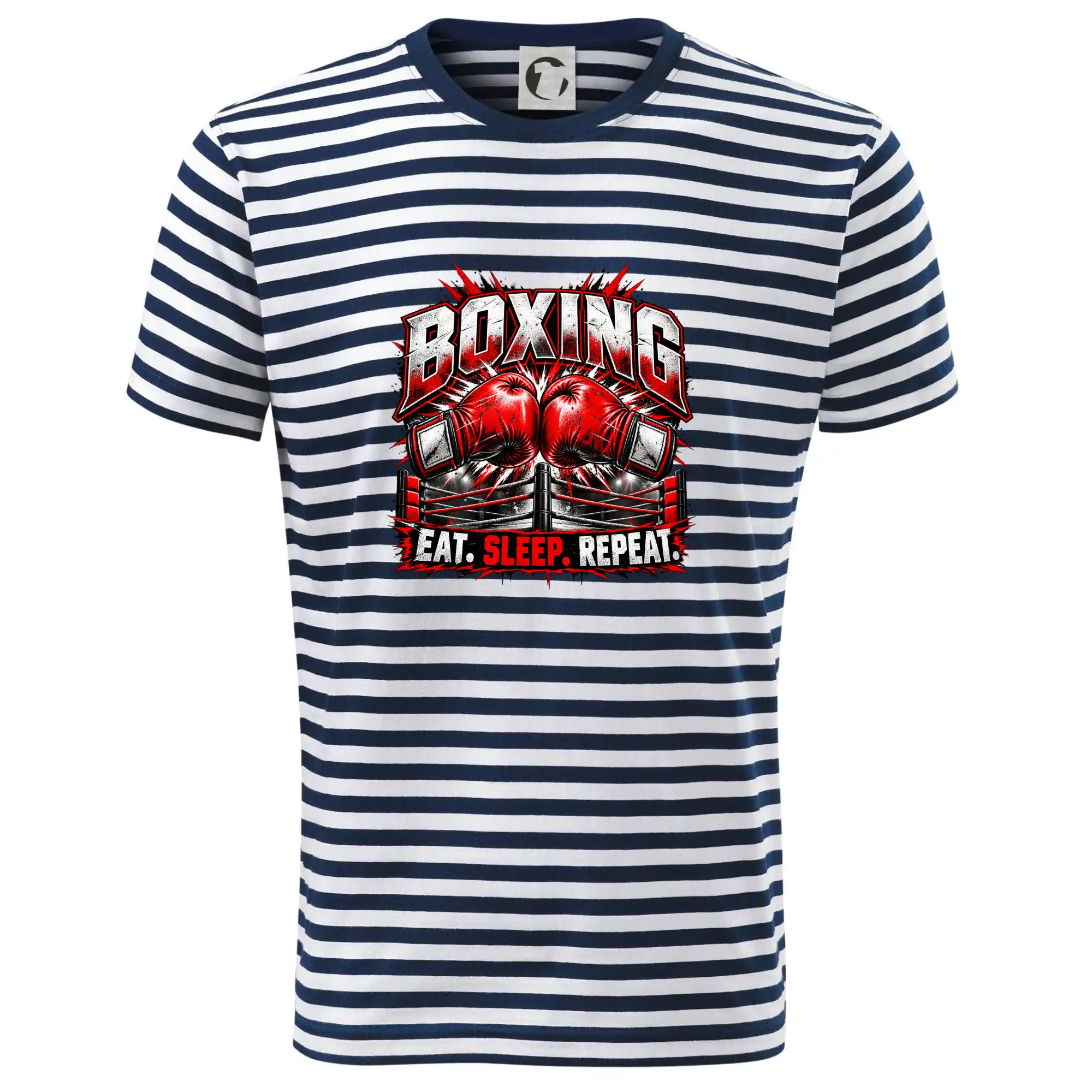 Boxerské rukavice v ringu eat sleep repeat