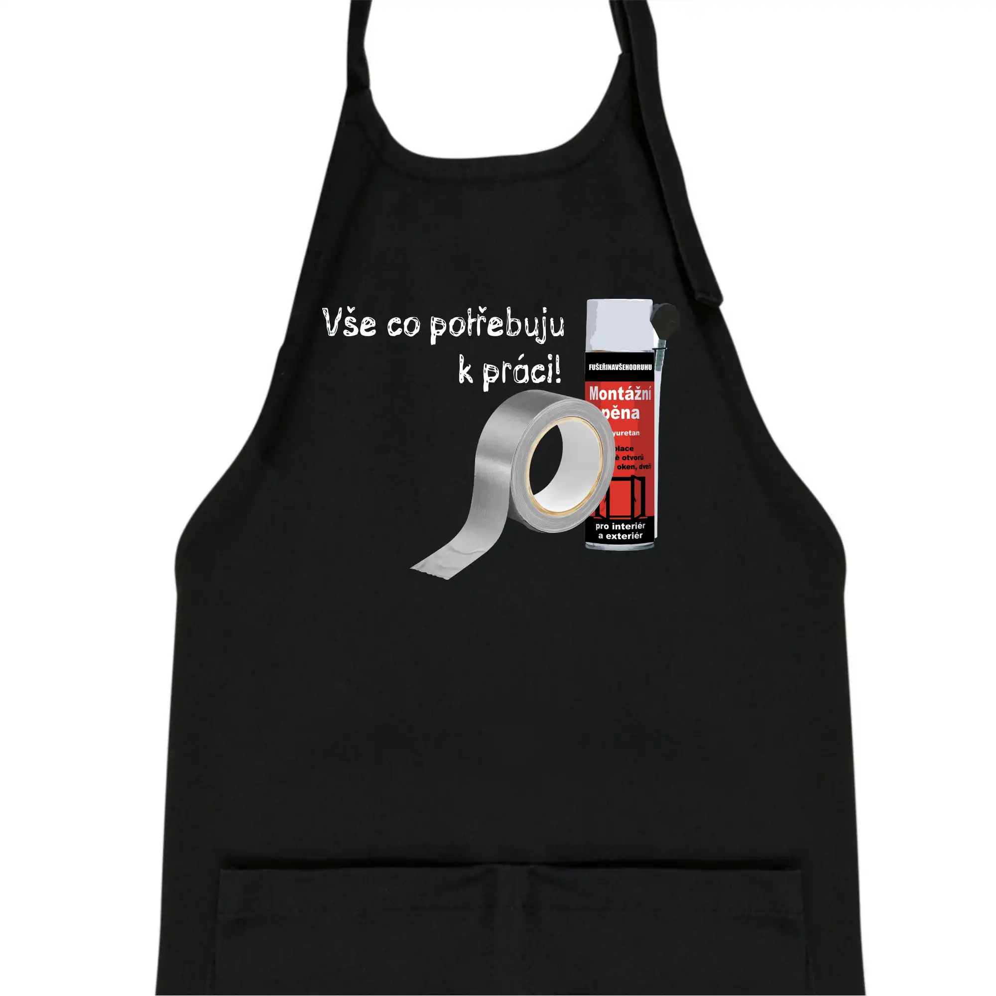 Pěna  a páska - vše co potřebuji k práci