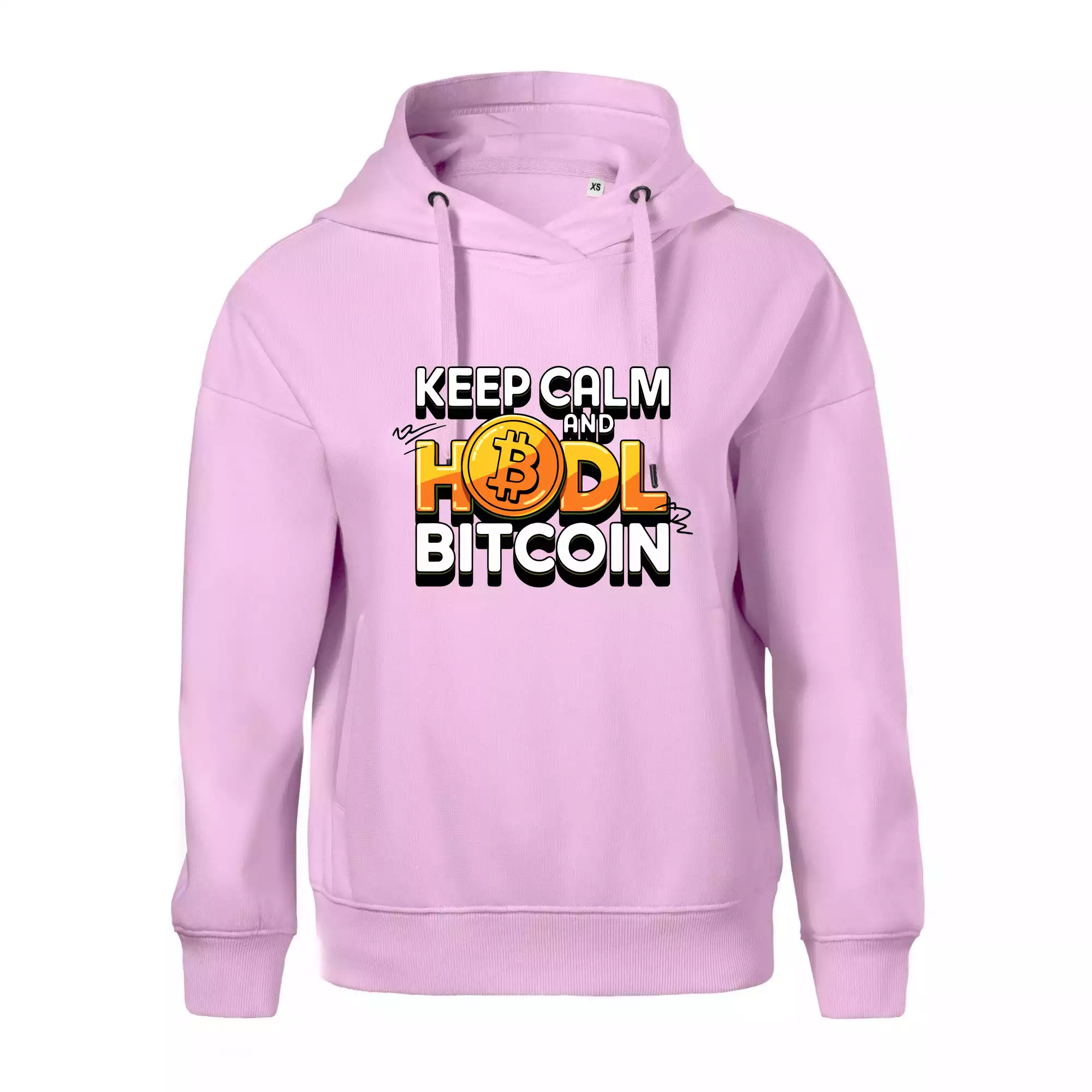 3D nápis Keep Calm and HODL Bitcoin