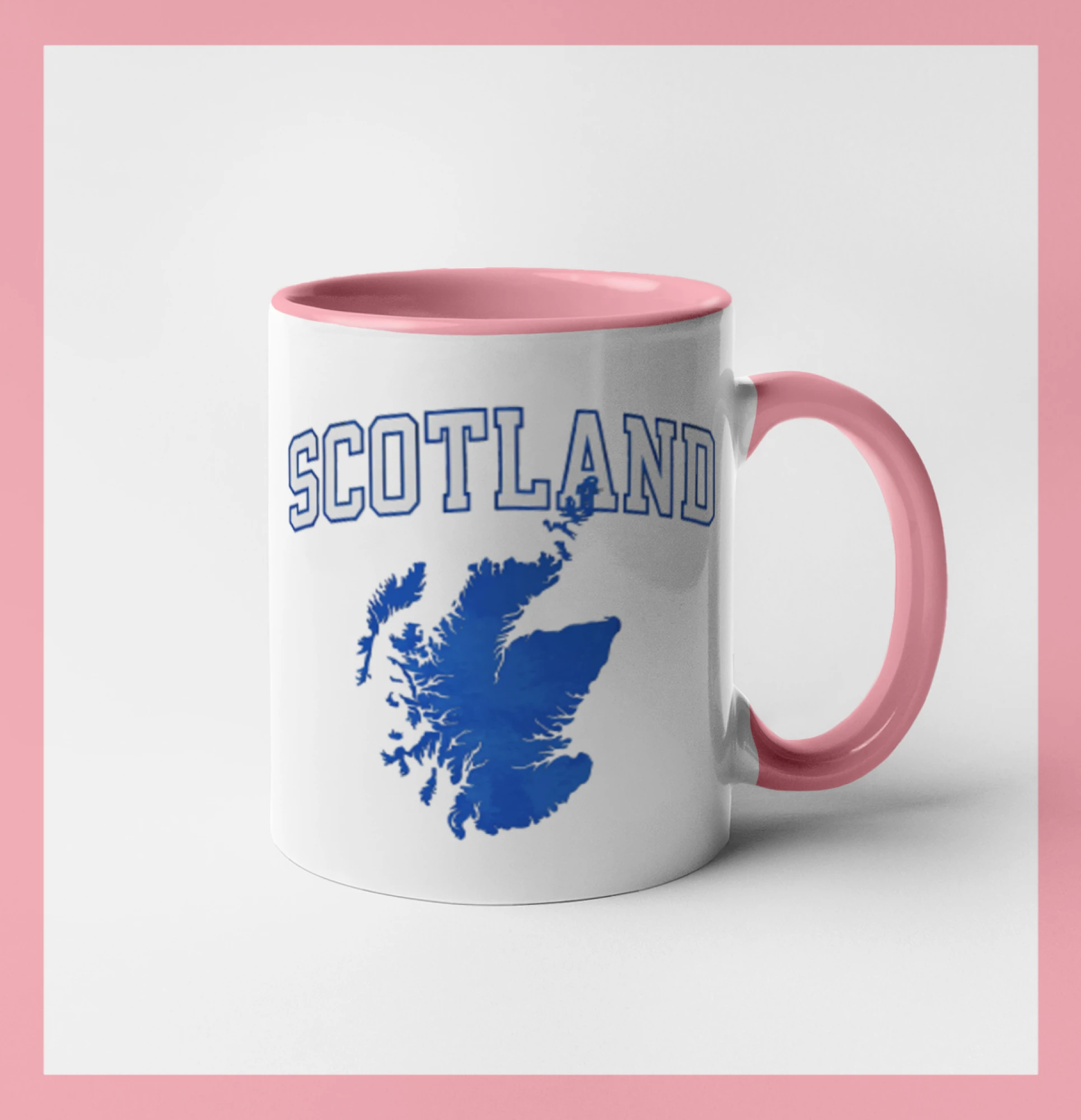 Scotland nápis s mapou