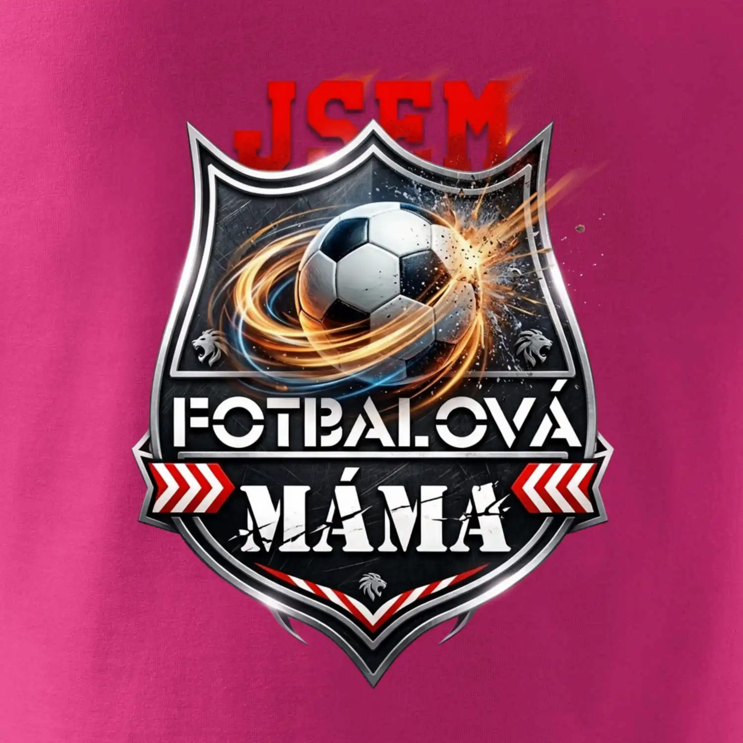 Jsem Fotbalová máma barevně