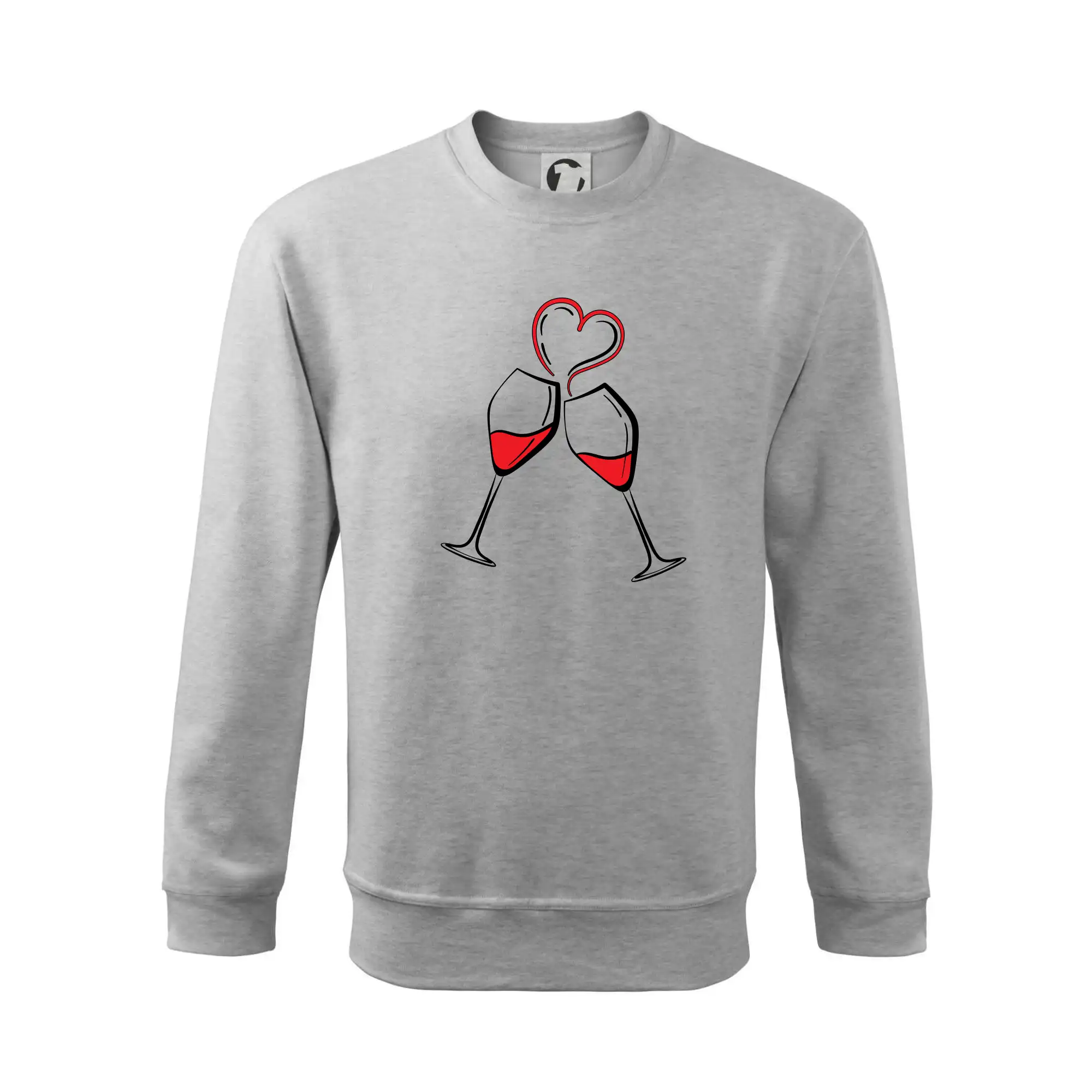 Víno je láska jednoduchý nákres