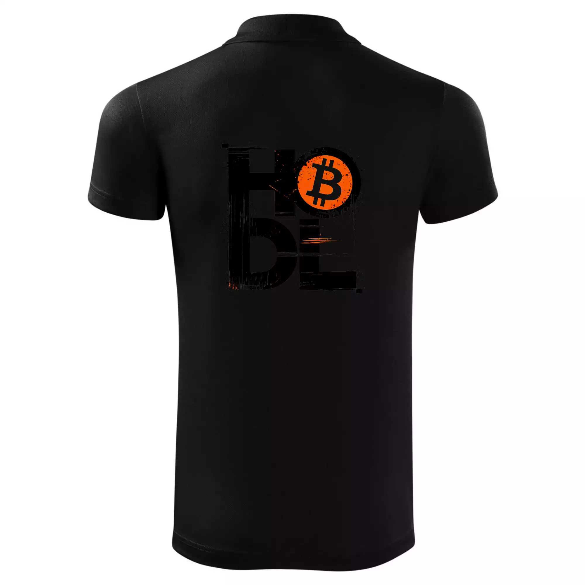 Hodl velký nápis a logo BTC