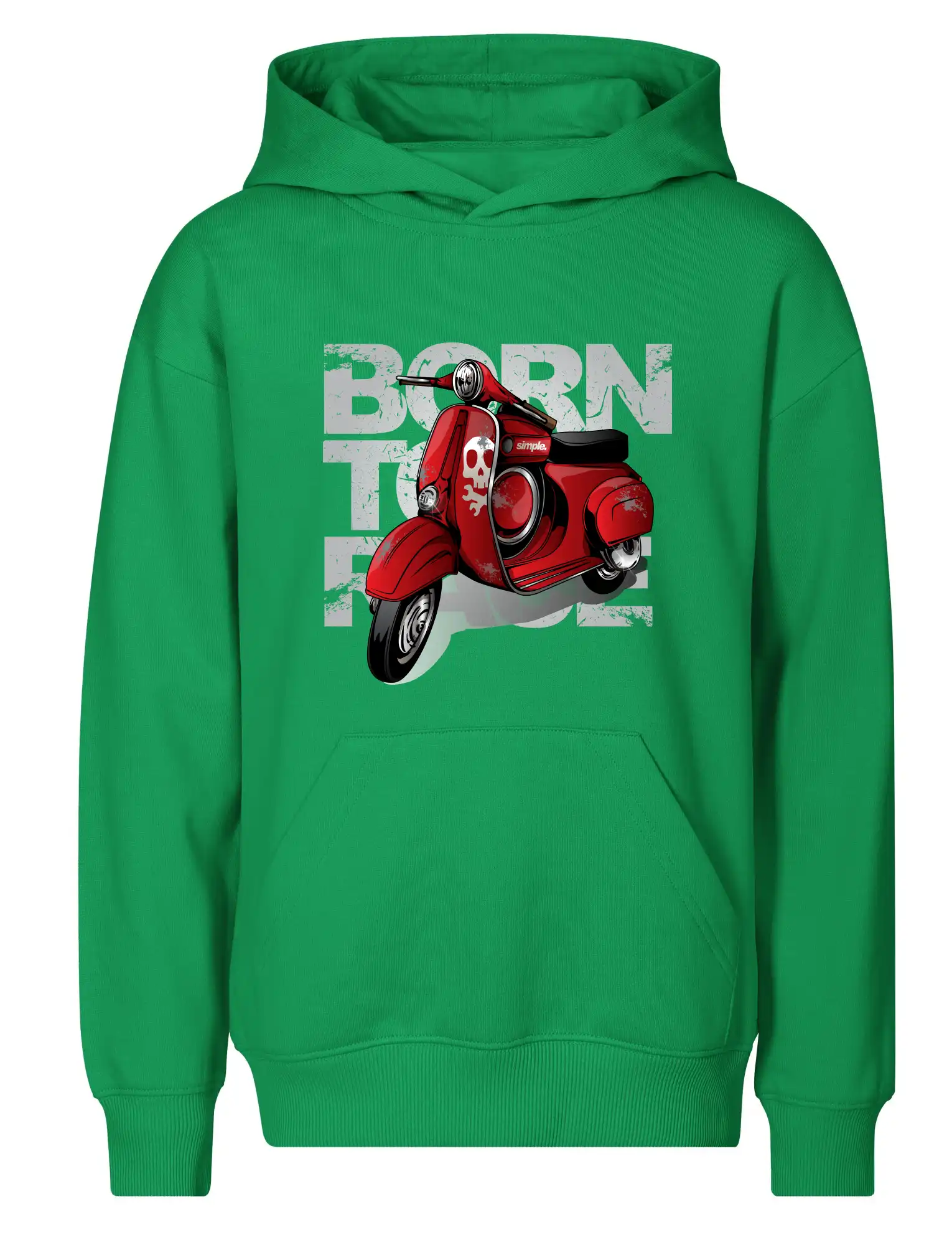 Scooter born to ride red
