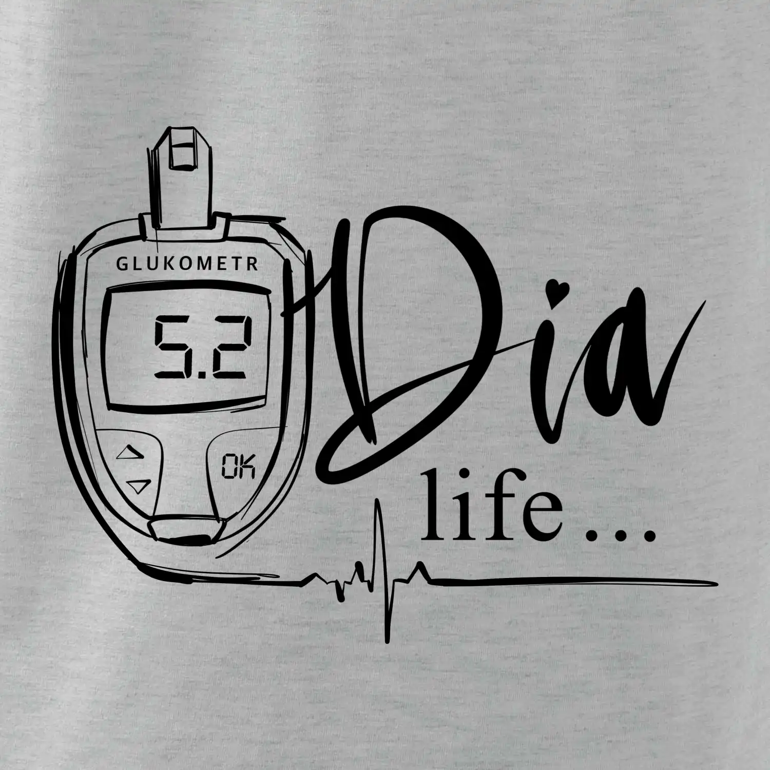 D I A Life - kreslený glukometr