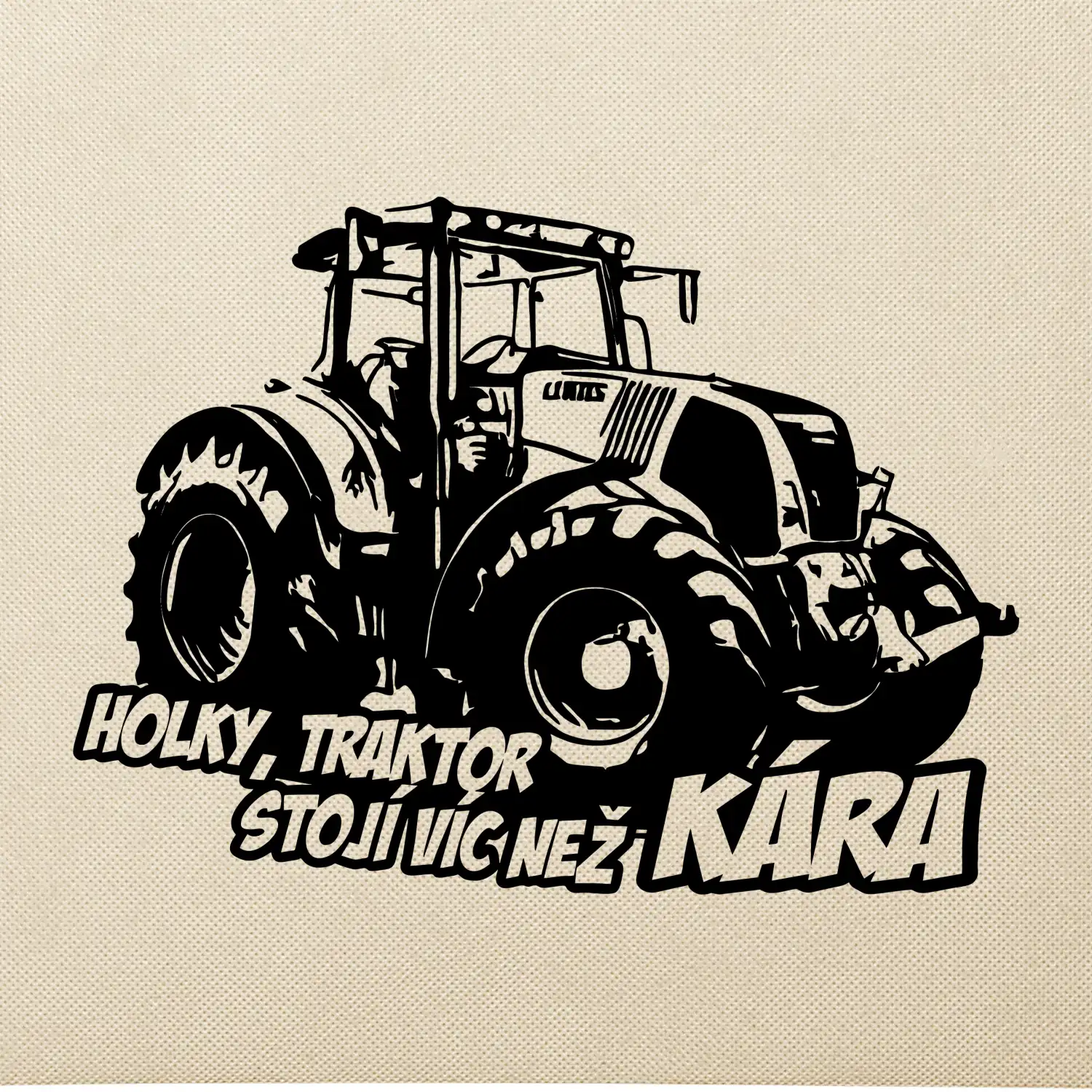 Holky, traktor stojí víc než kára