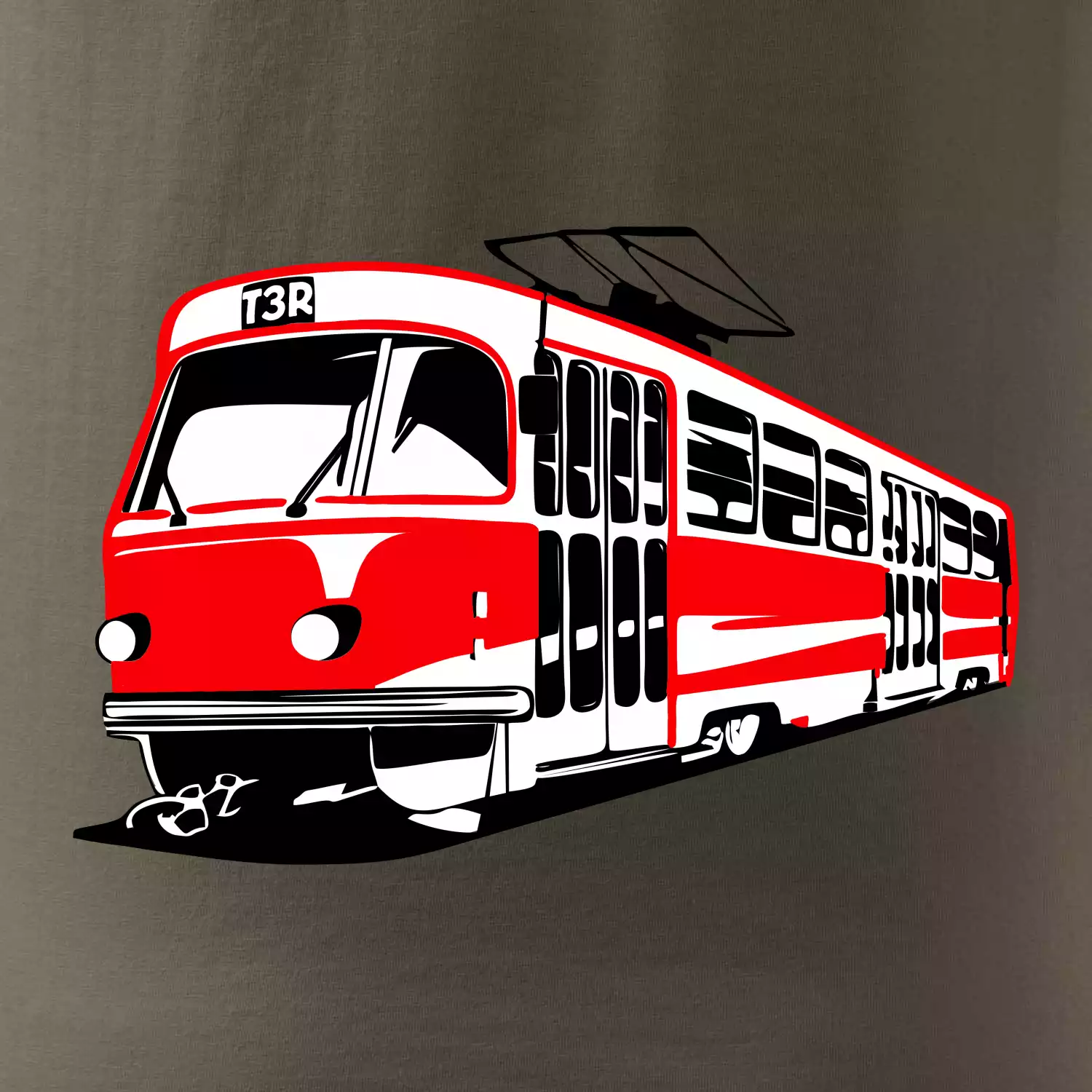 Tramvaj T3R barevná