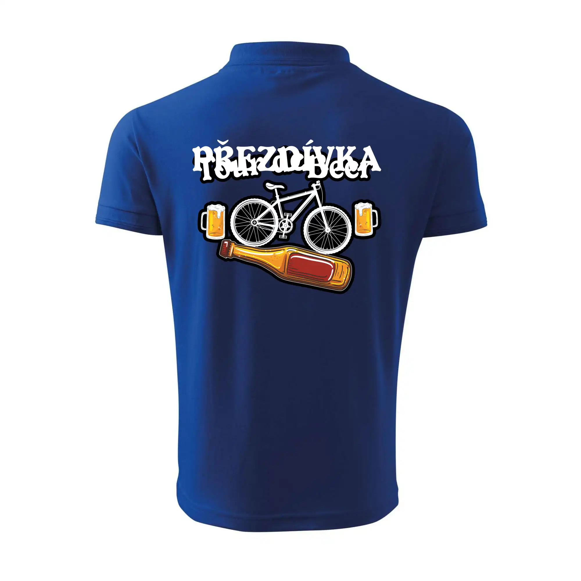 Tour de beer - kolo - pivo a nápis na zádech