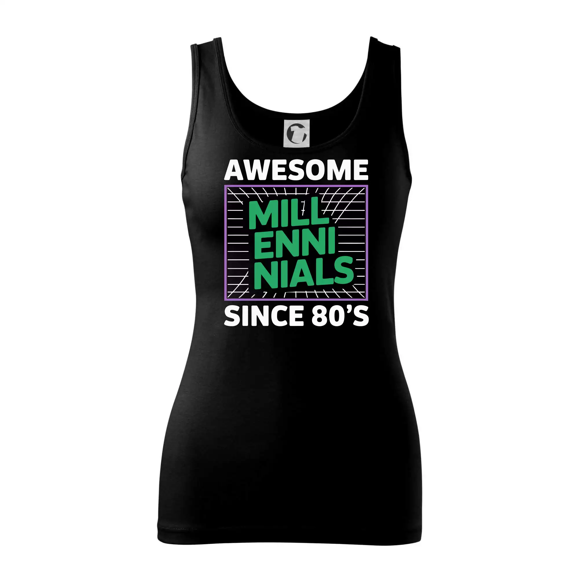 Generace Y - Zelený Awesome Millennials Since 80's