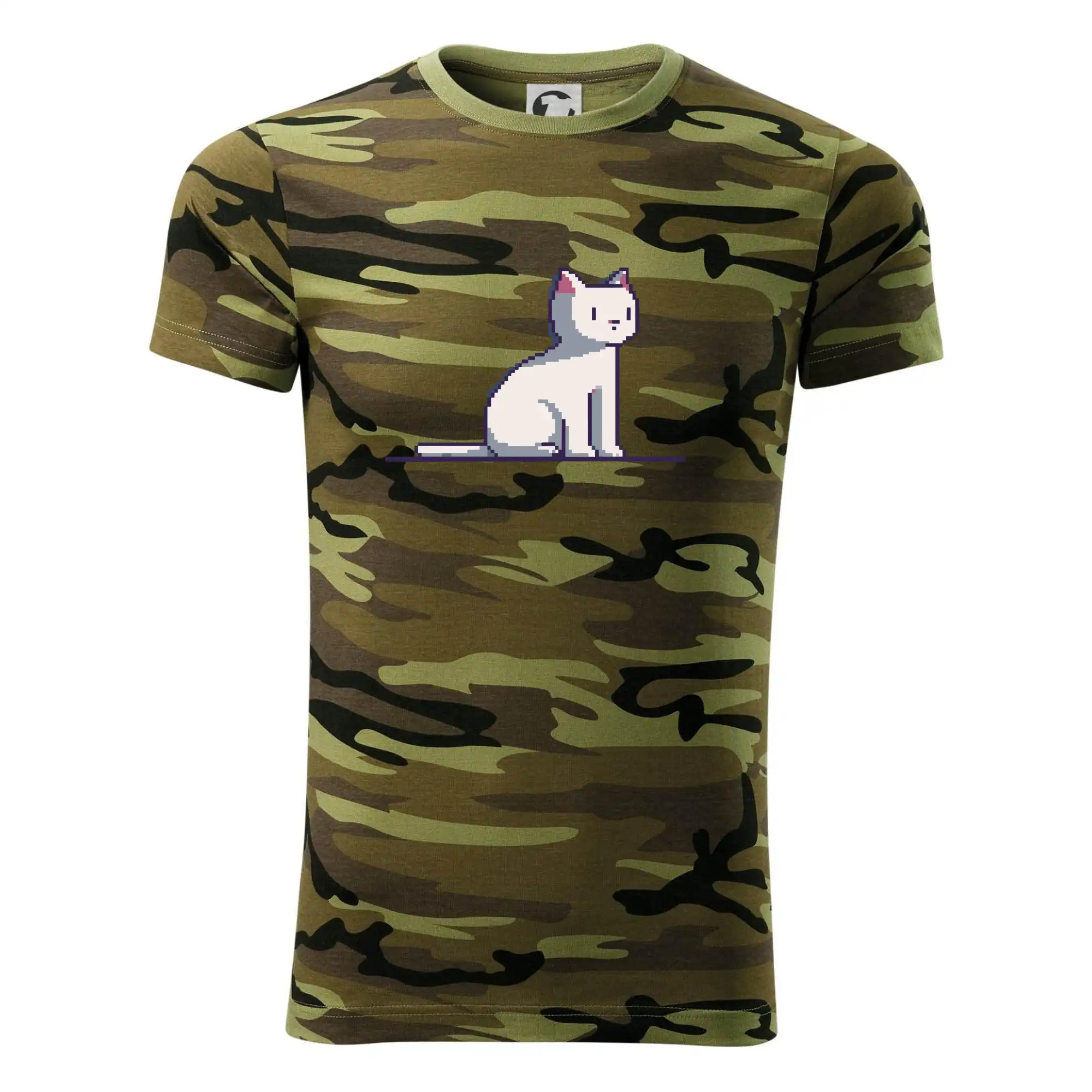 Kočka bílá pixel