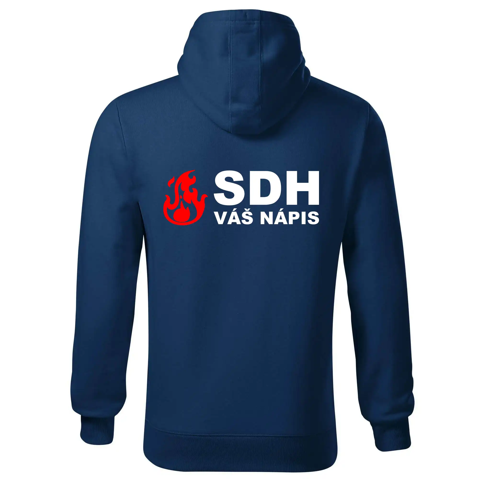 SDH nápis (oheň, název sboru - vlastní nápis)
